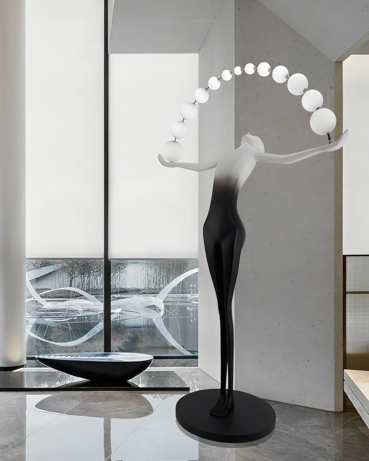 Luminara Gradient Sculptural Floor Lamp