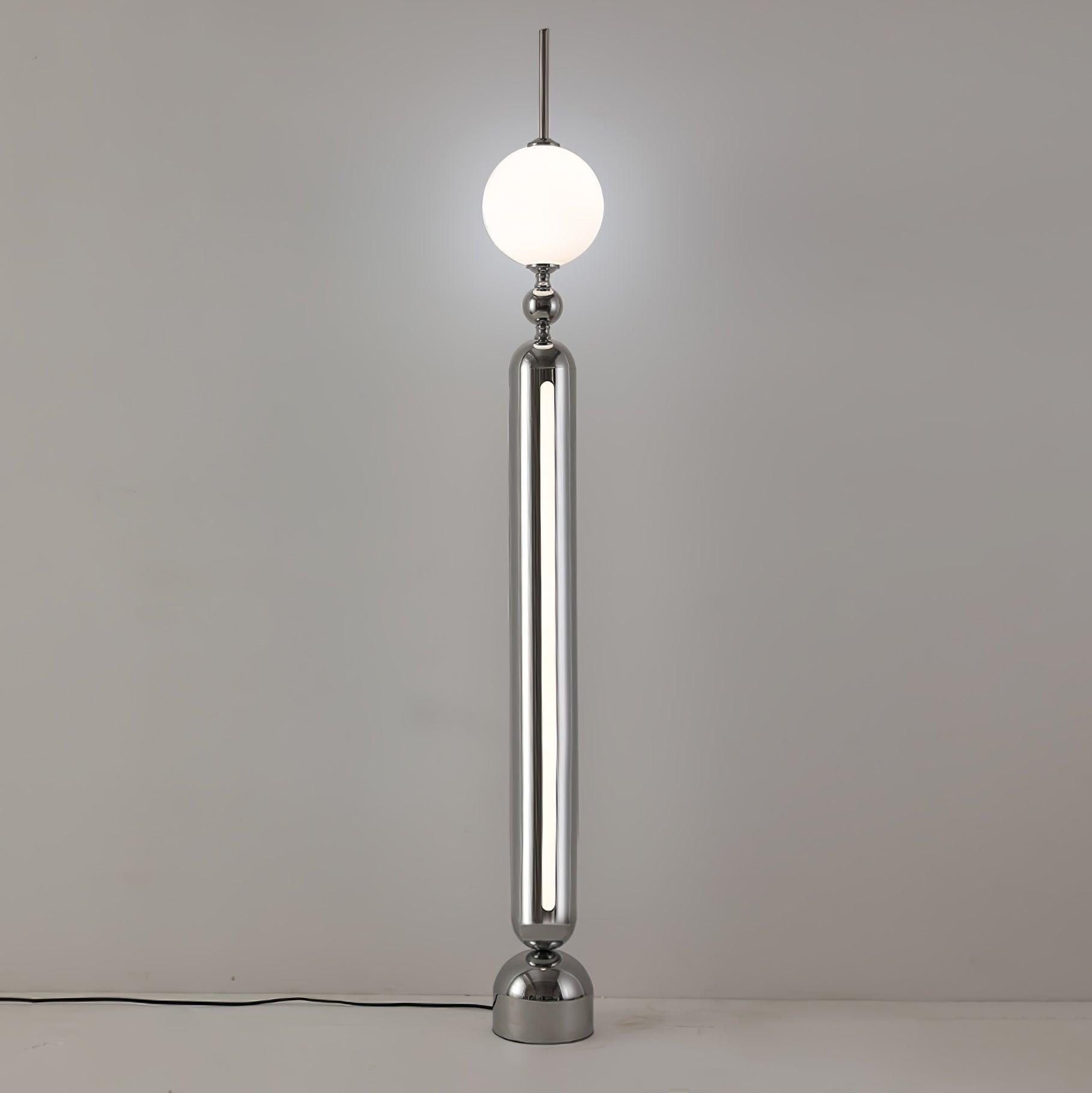 Ardinielle Futuristic Stainless Steel Floor Lamp