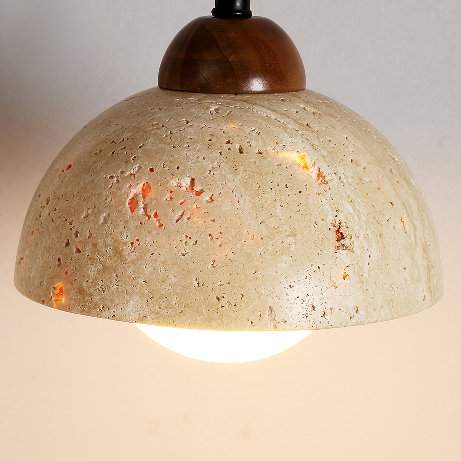 Noreenne Travertine Swing Arm Wall Lamp Plug-in