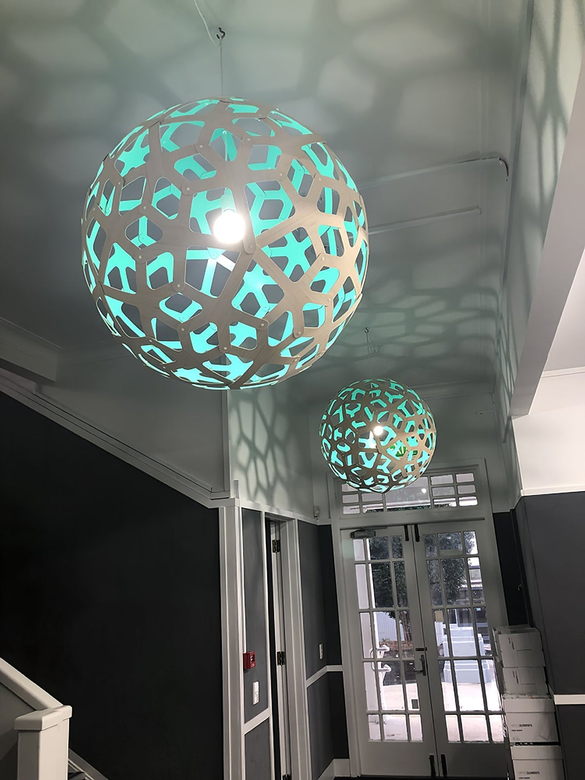 Rininia Pendant Light Geometric Wooden Woven