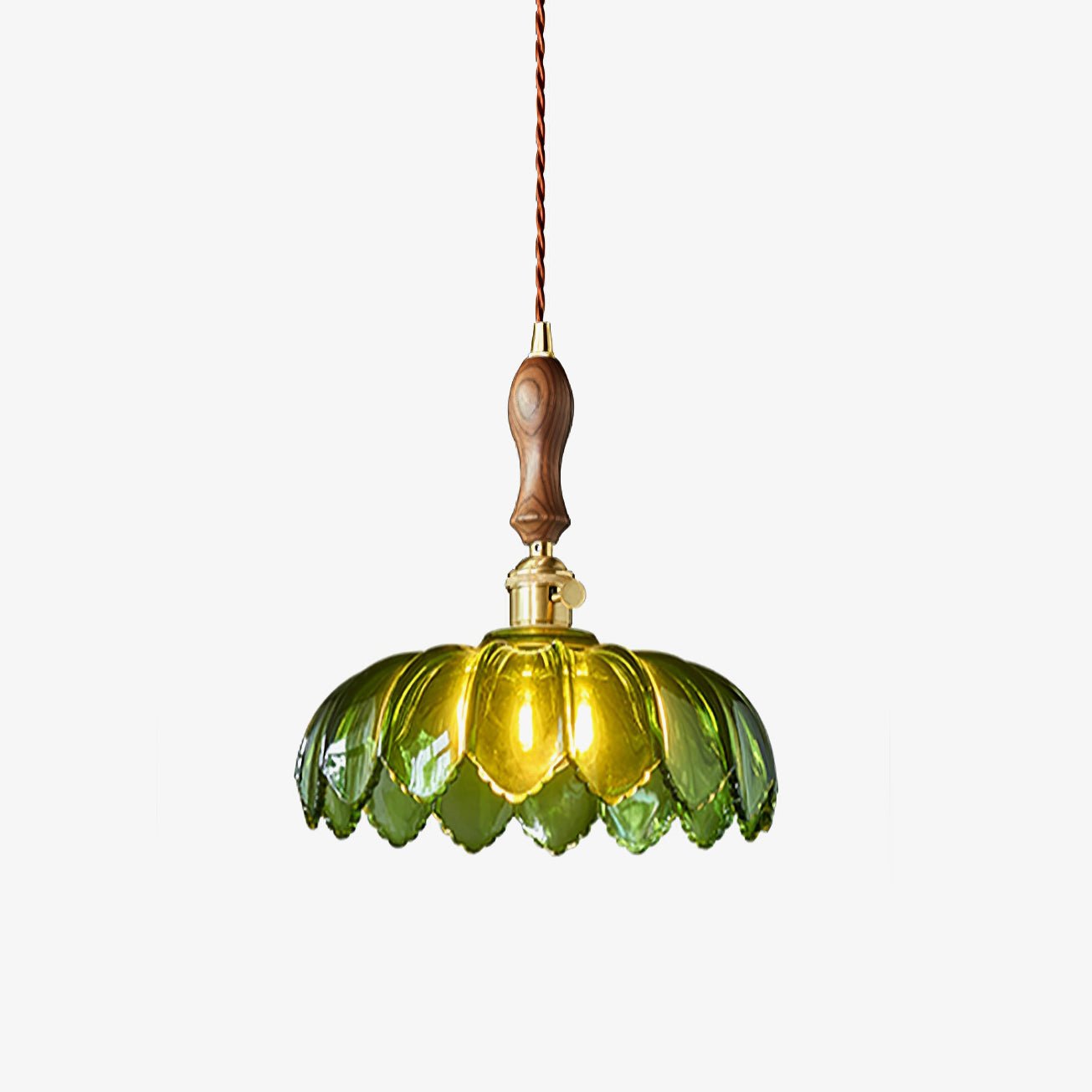 Fioracn Wood Light Luxury Pendant Lamp