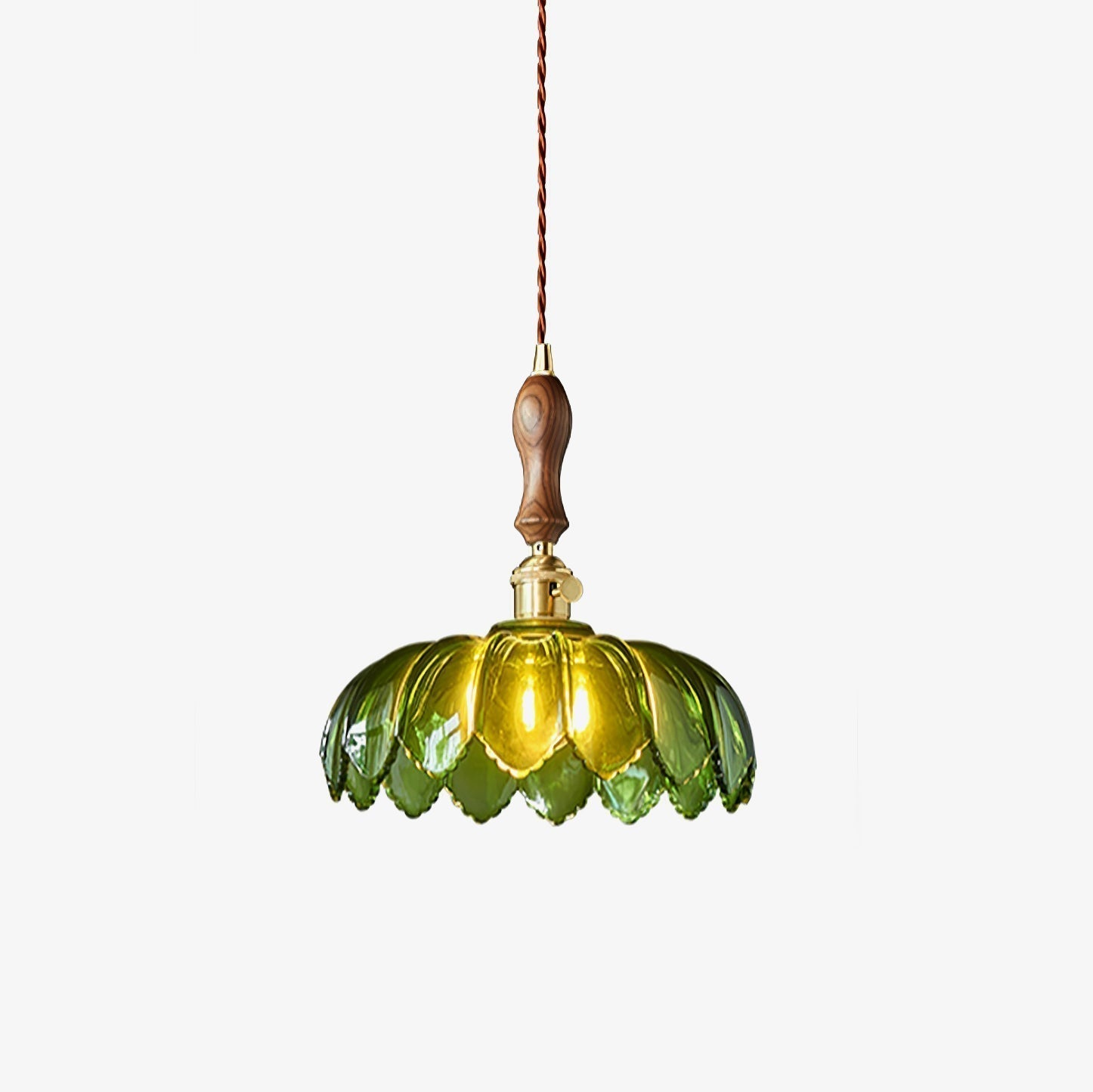 Fioracn Wood Light Luxury Pendant Lamp