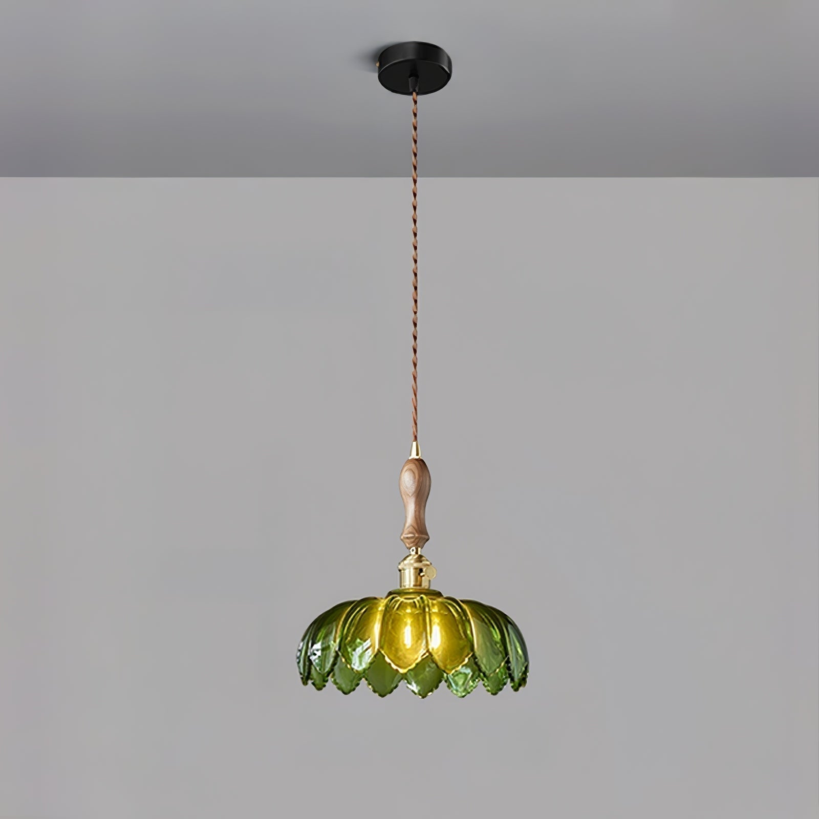 Fioracn Wood Light Luxury Pendant Lamp