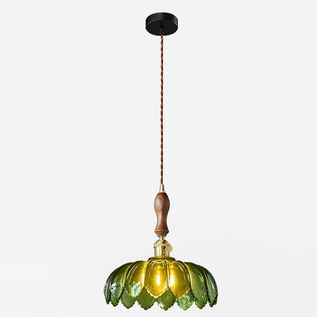 Fioracn Wood Light Luxury Pendant Lamp
