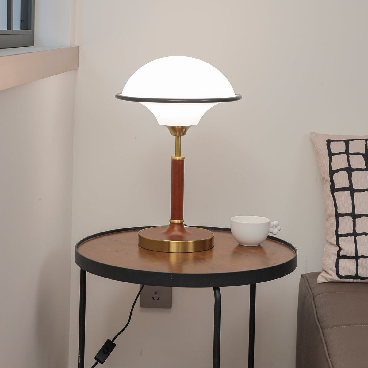 Solstic Wood Mid-Century Table Lamp