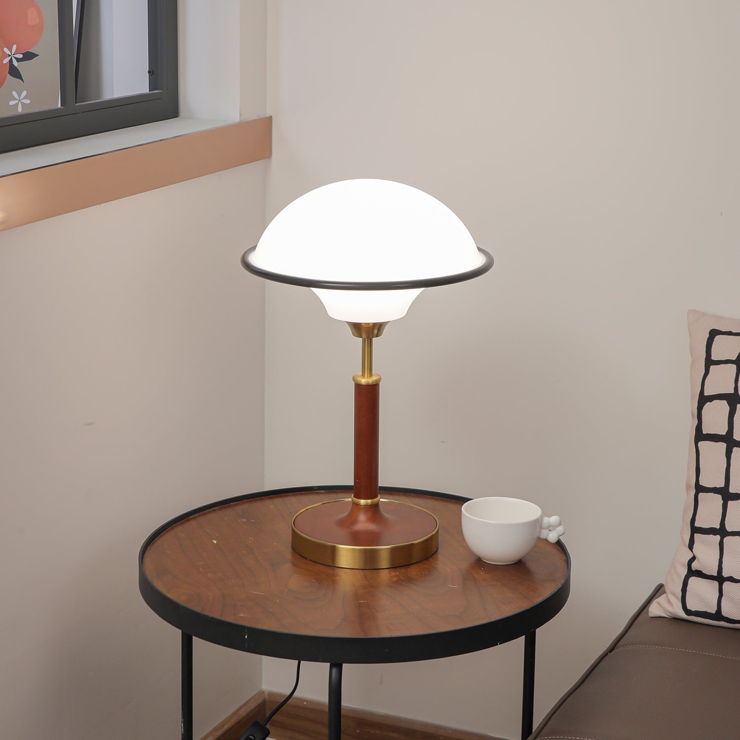 Solstic Wood Mid-Century Table Lamp