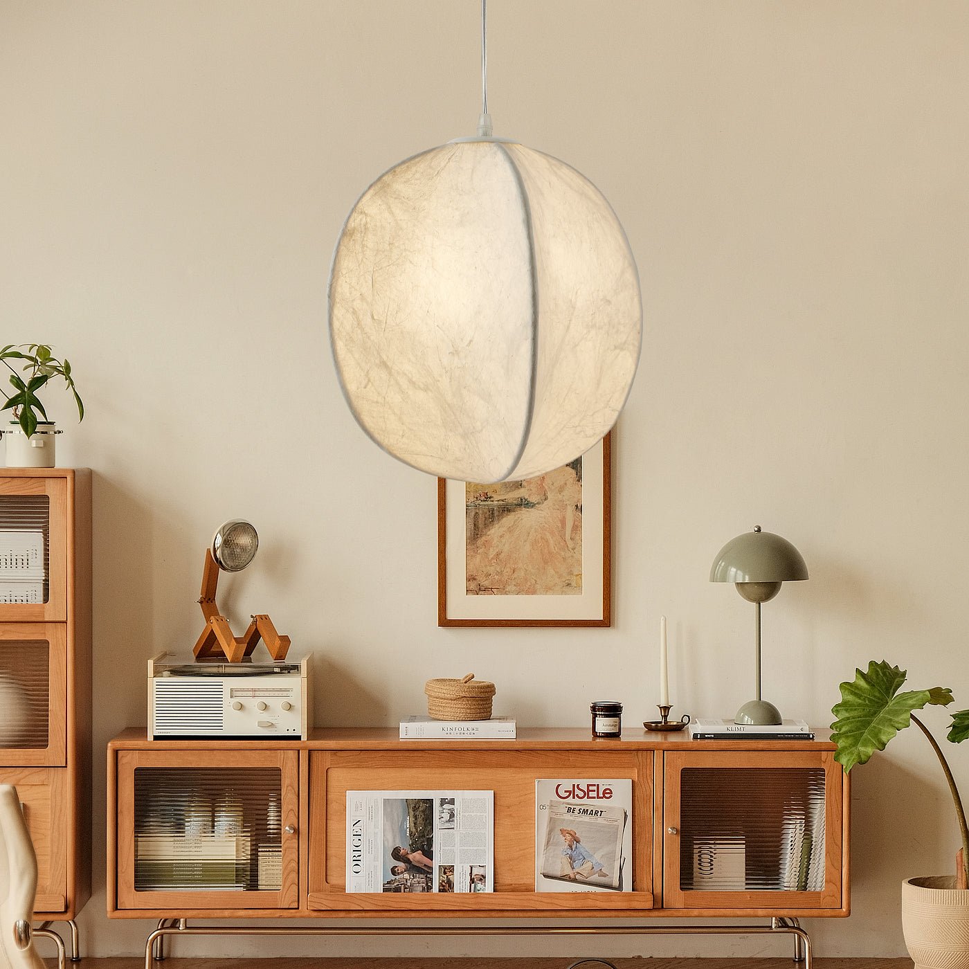 Dune Minimalist Silk Pendant Lamp