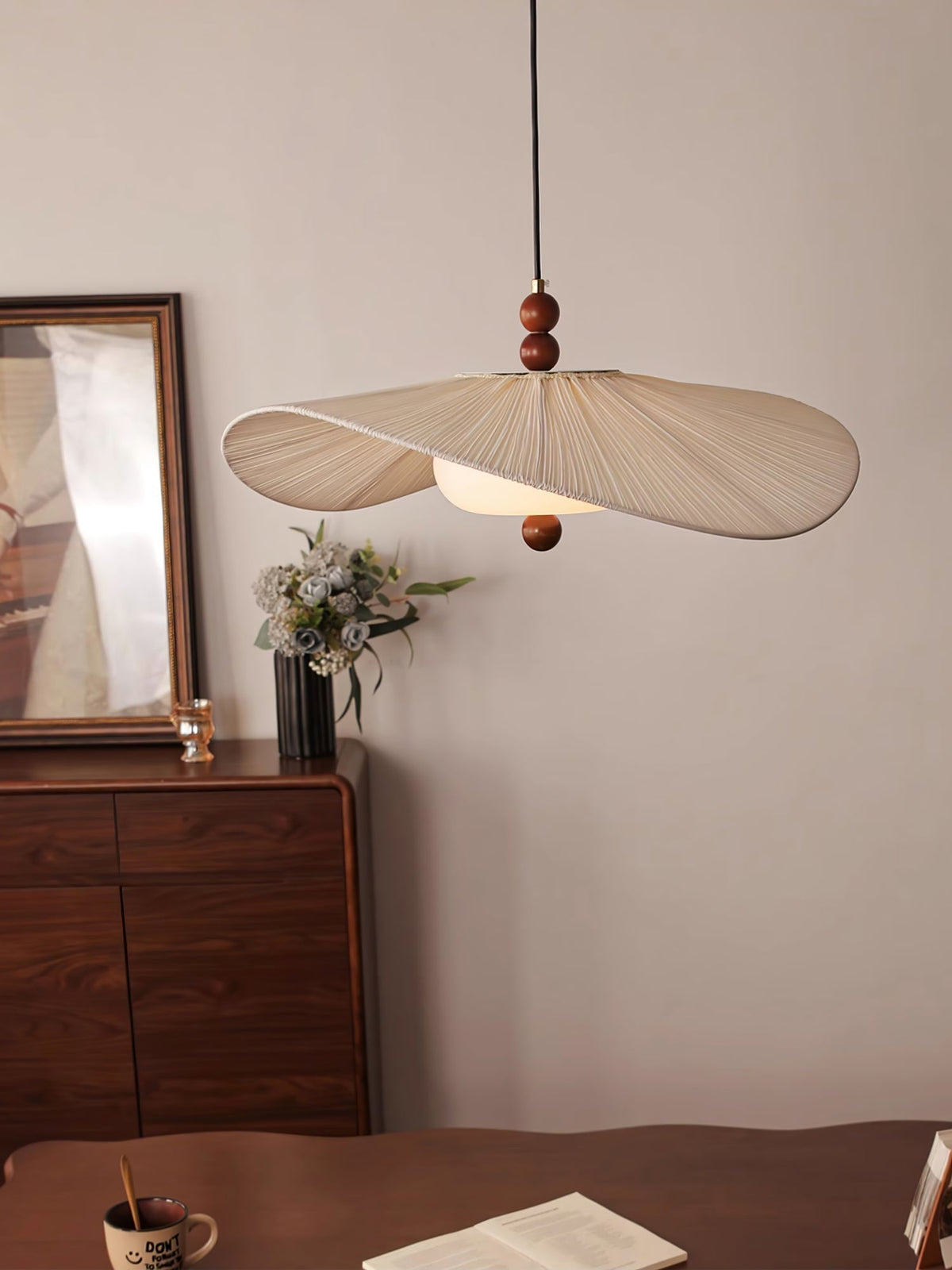 Zovenil Organic Fabric Pendant Light