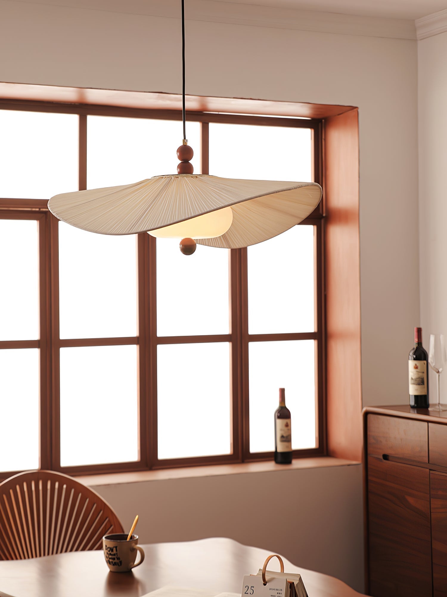 Zovenil Organic Fabric Pendant Light