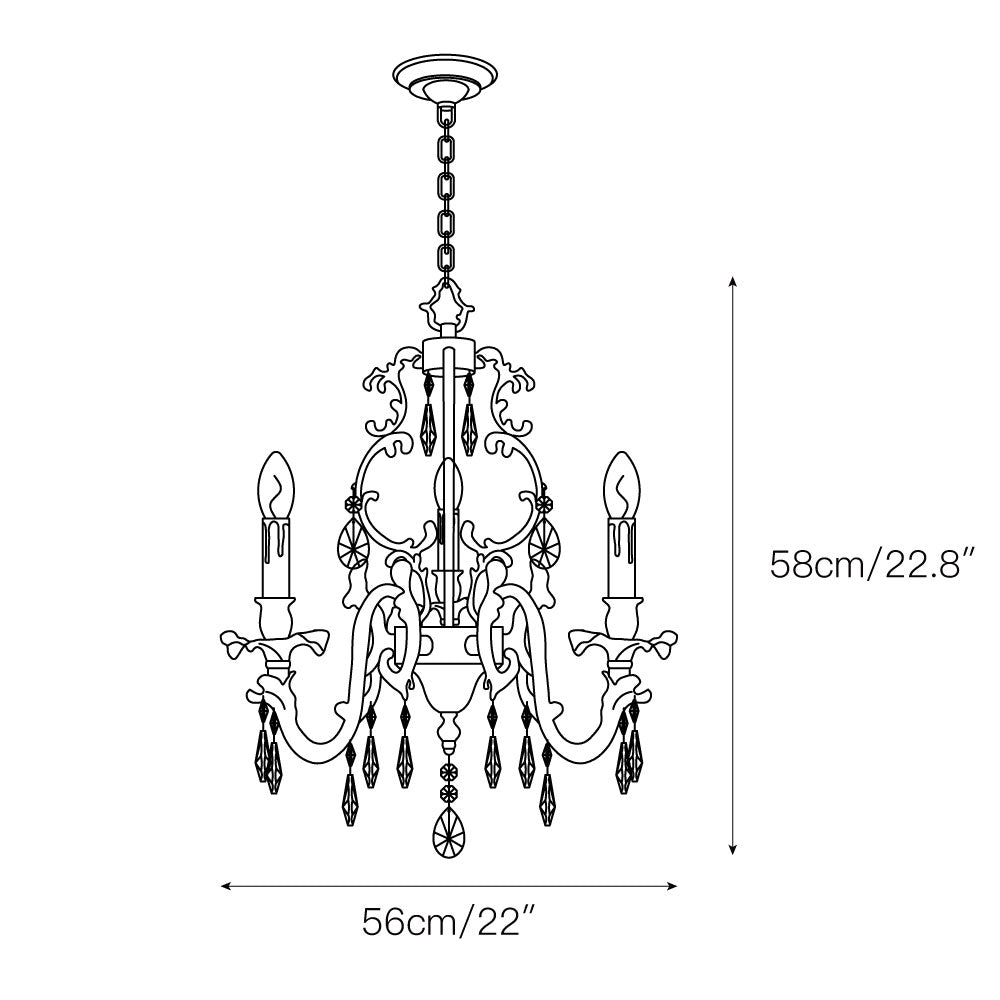 Olrinila Postmodern Luxury Brass Crystal Chandelier