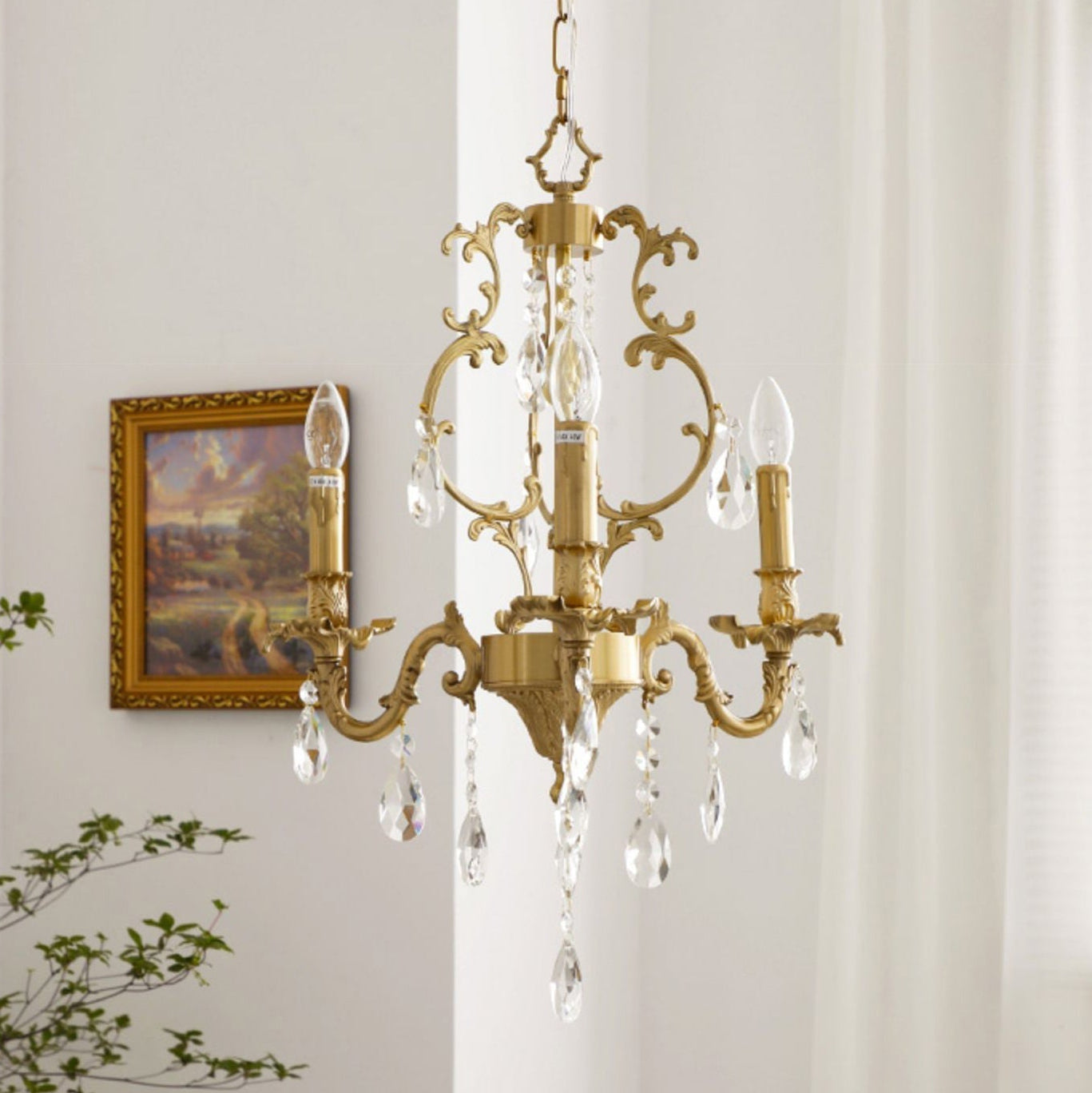 Olrinila Postmodern Luxury Brass Crystal Chandelier