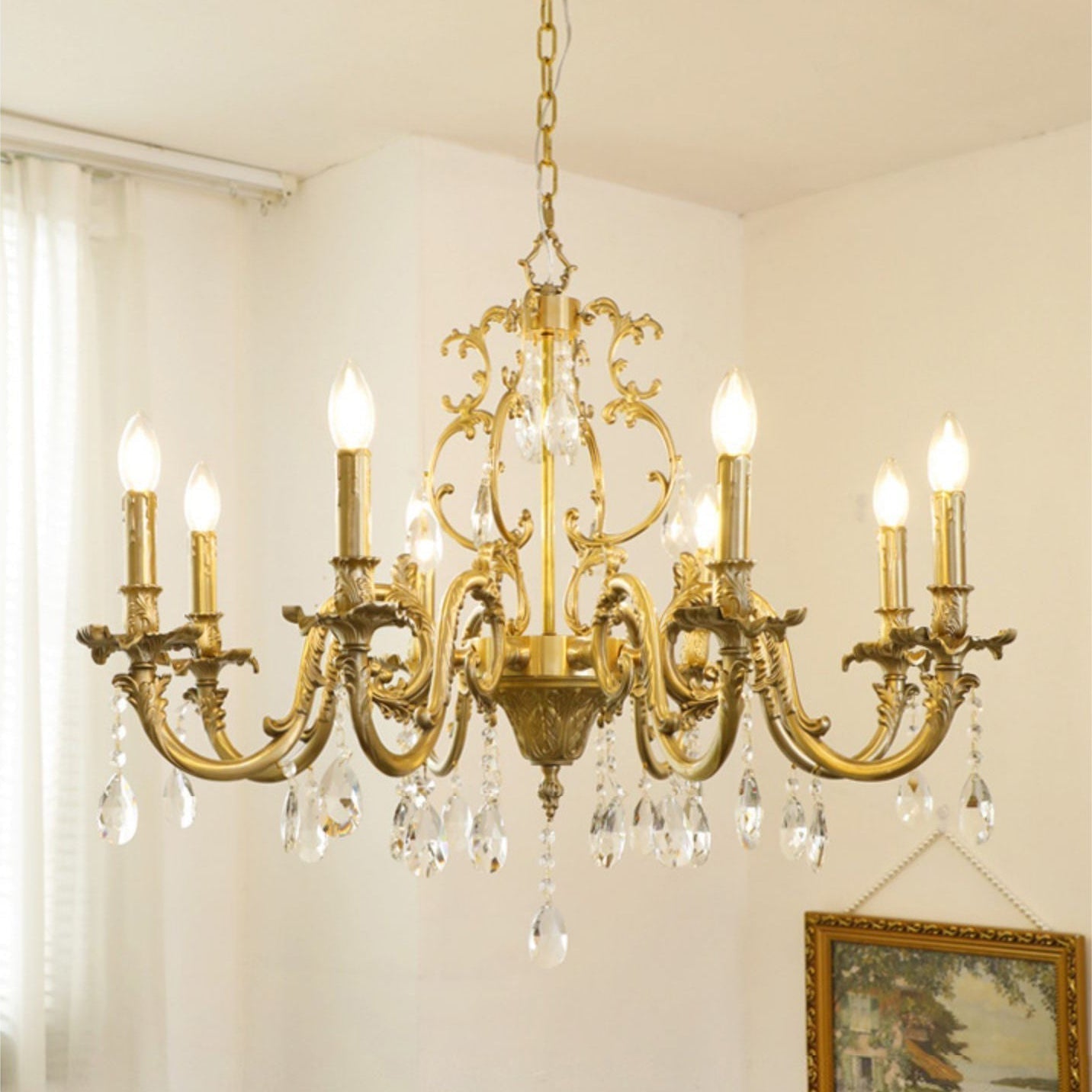 Olrinila Postmodern Luxury Brass Crystal Chandelier