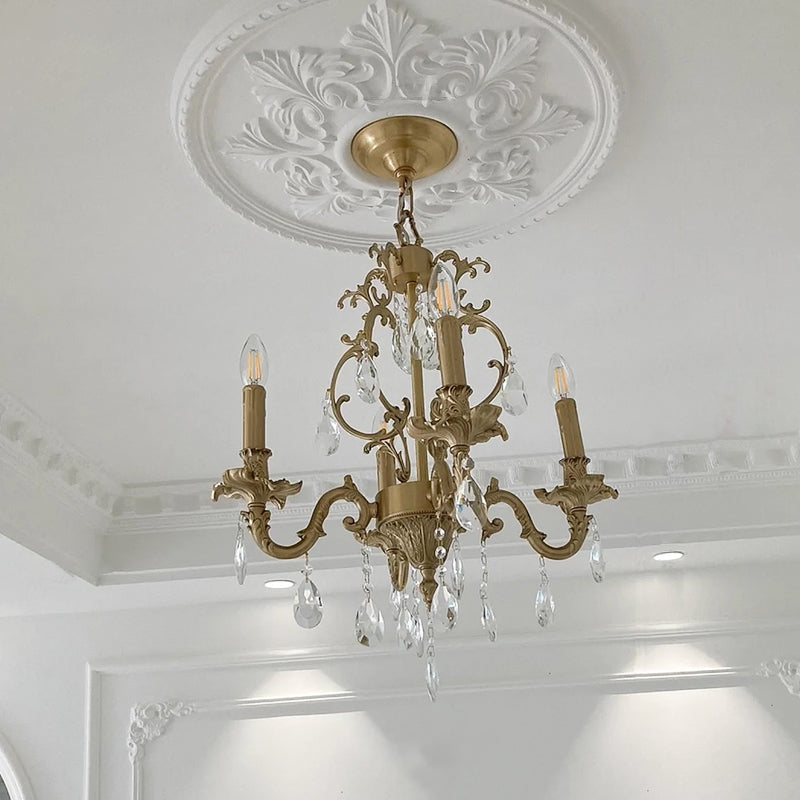 Olrinila Postmodern Luxury Brass Crystal Chandelier