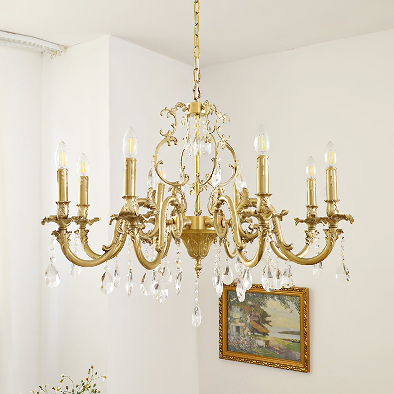Olrinila Postmodern Luxury Brass Crystal Chandelier