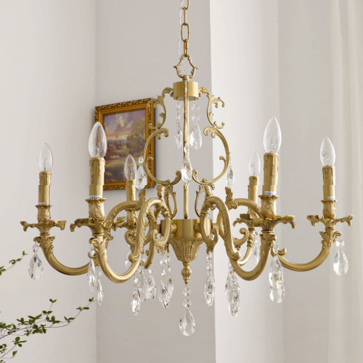 Olrinila Postmodern Luxury Brass Crystal Chandelier