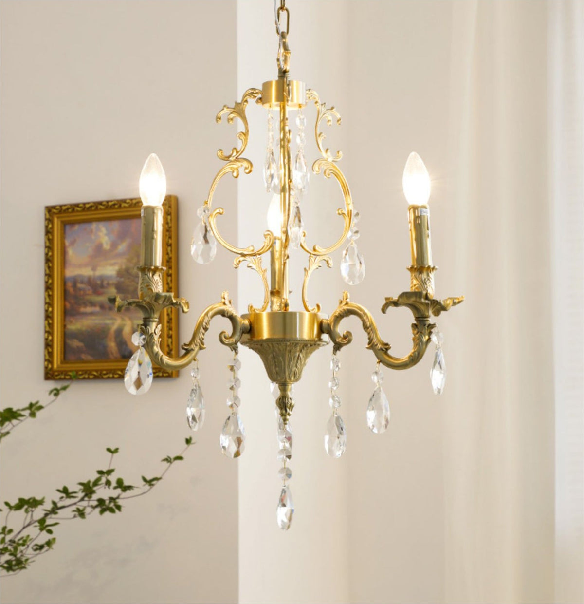 Olrinila Postmodern Luxury Brass Crystal Chandelier