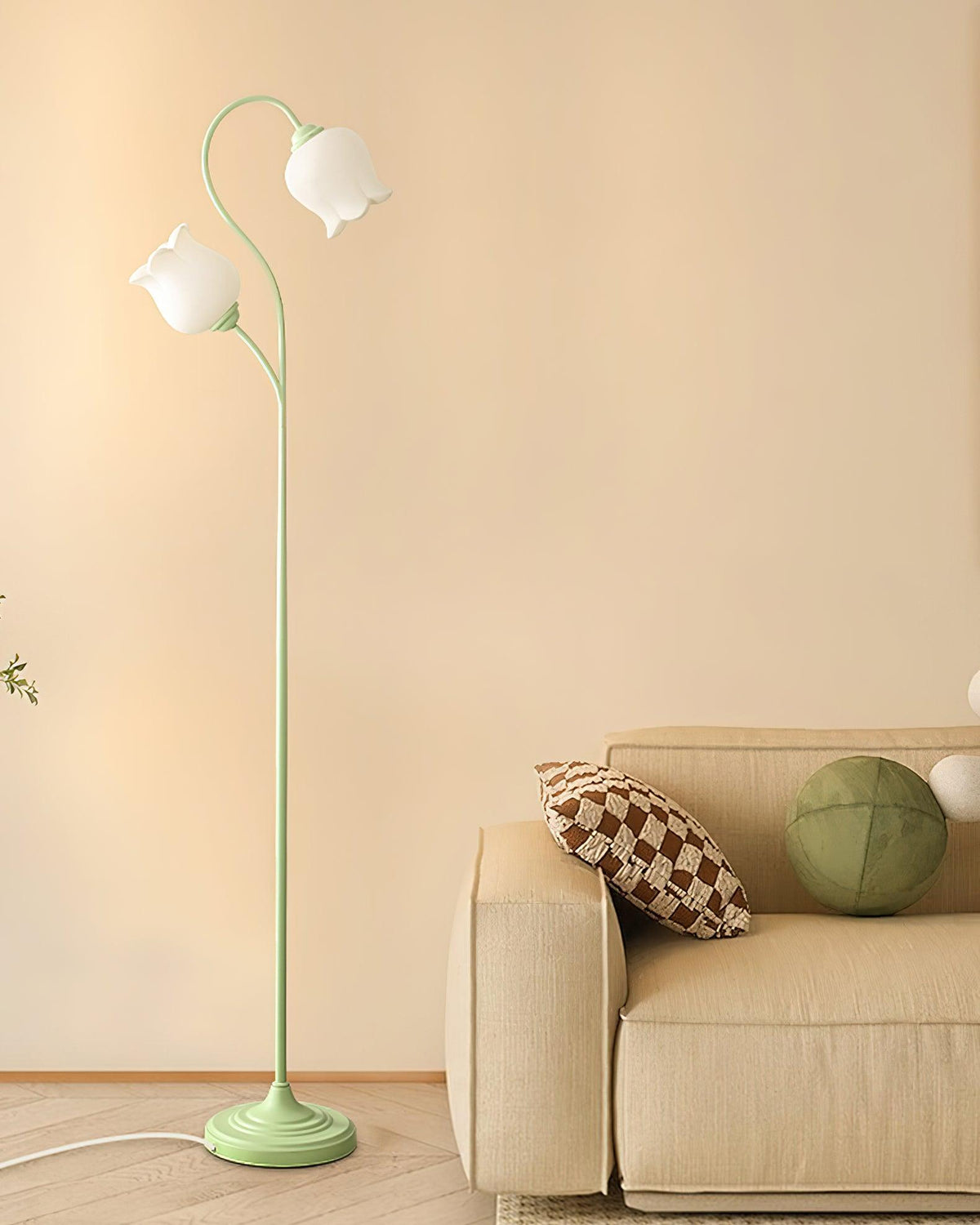Zevelil Floral Floor Lamp