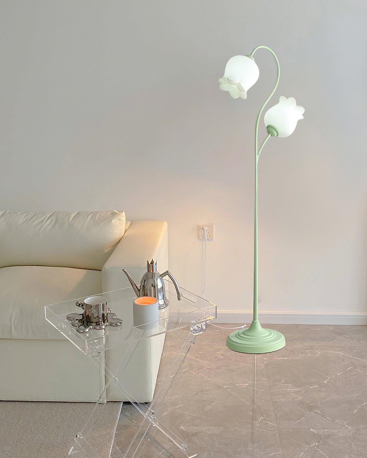 Zevelil Floral Floor Lamp