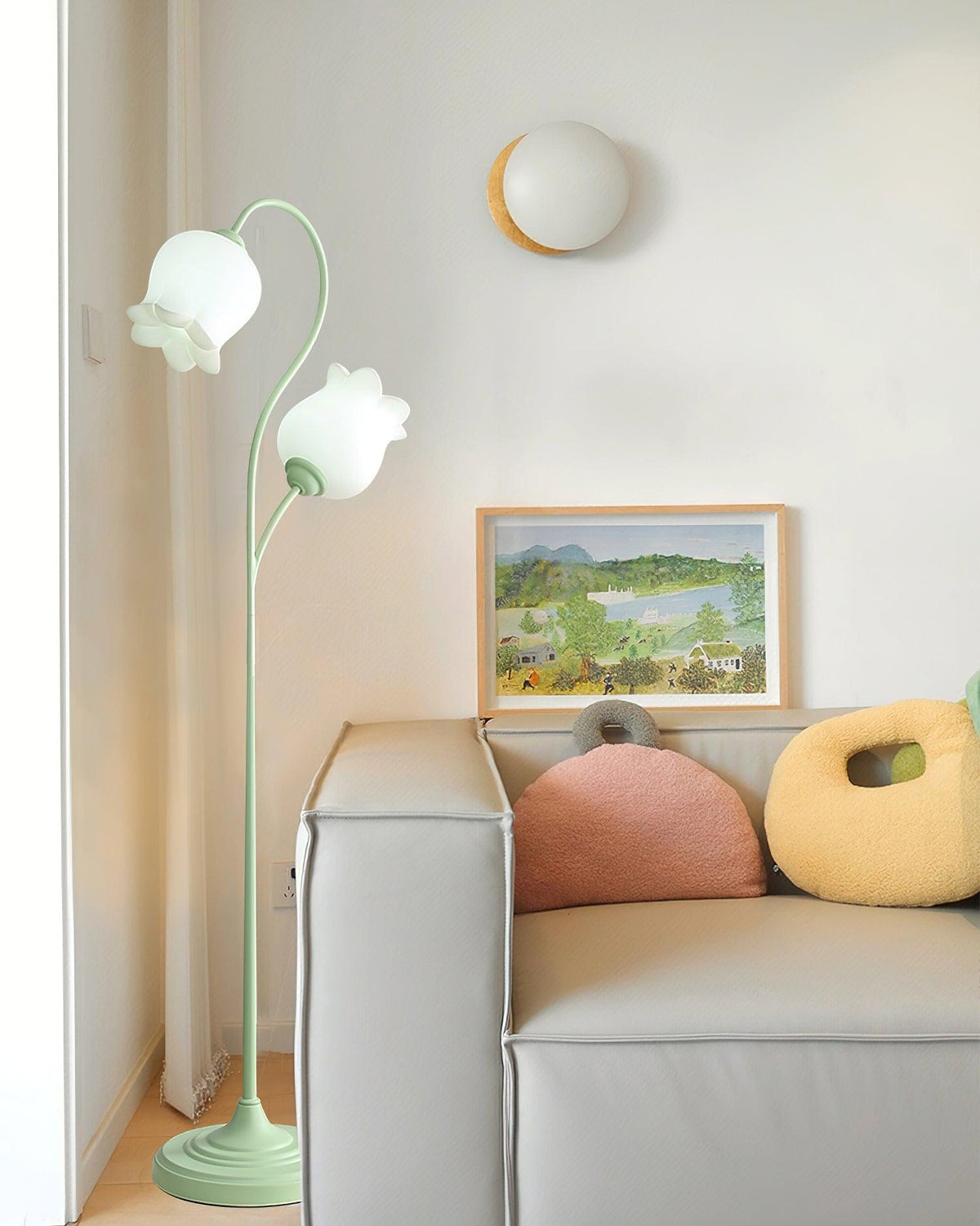 Zevelil Floral Floor Lamp