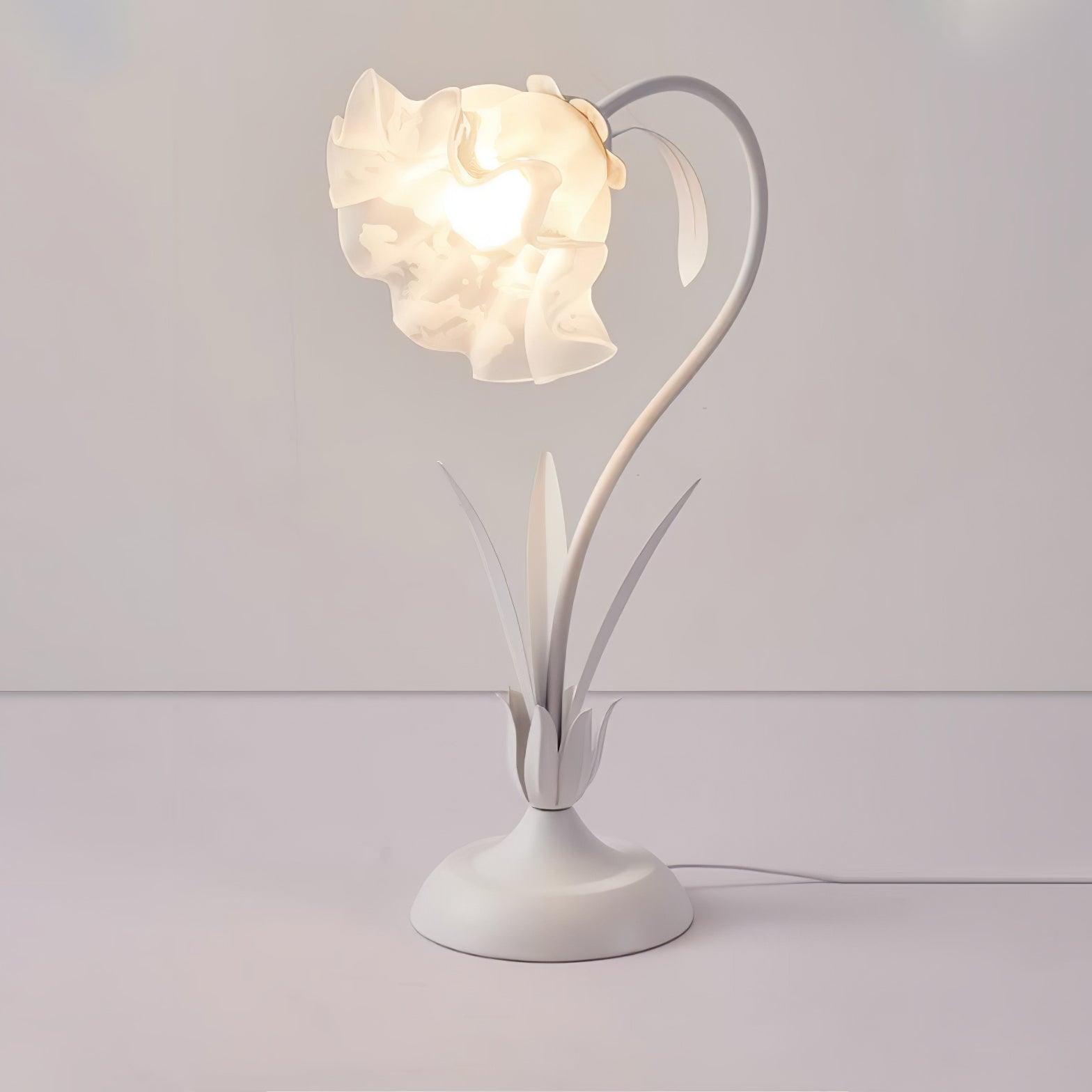 Zorien Acrylic Floral Table Lamp