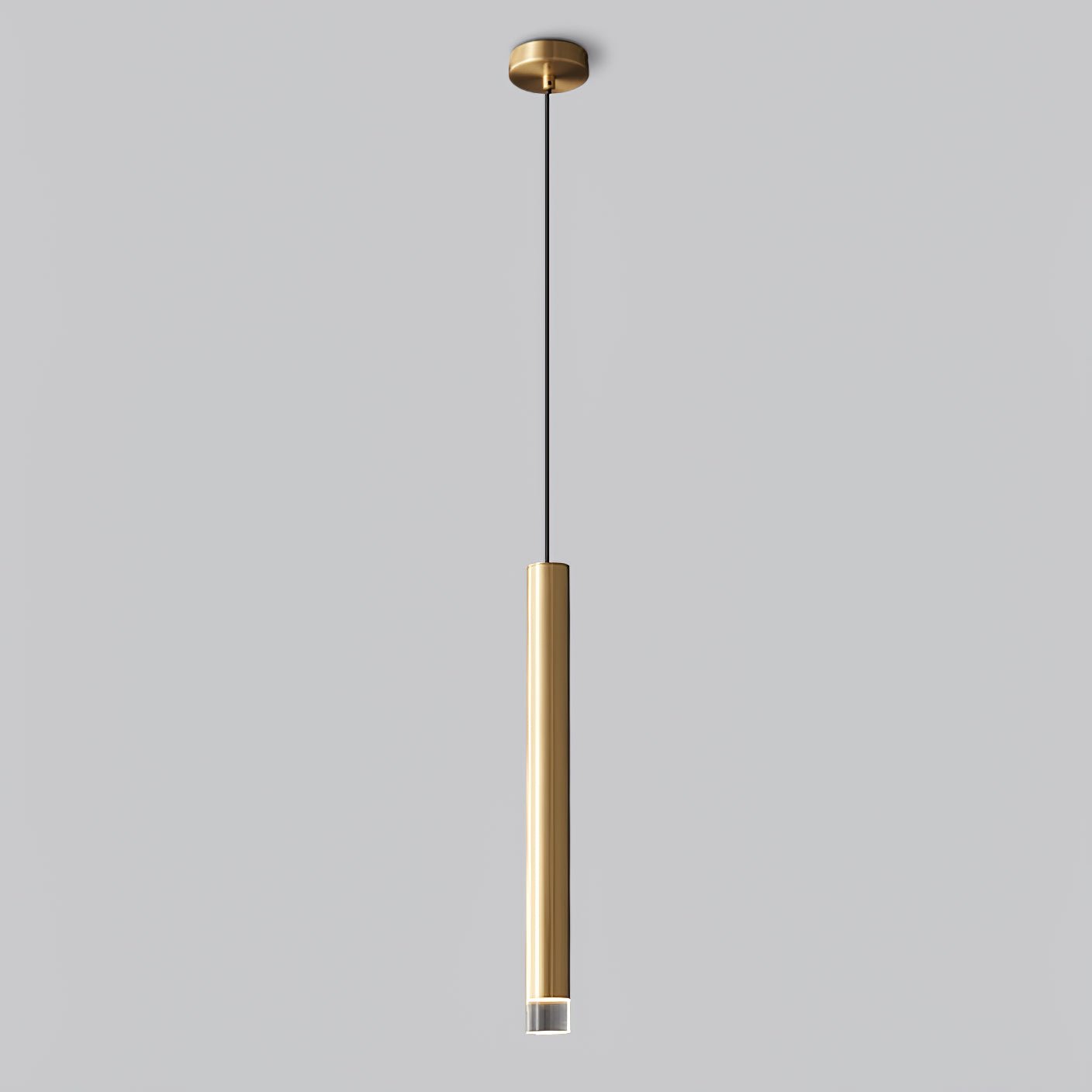 Cetheel Modern Minimalist Brass Plastic Pendant Light