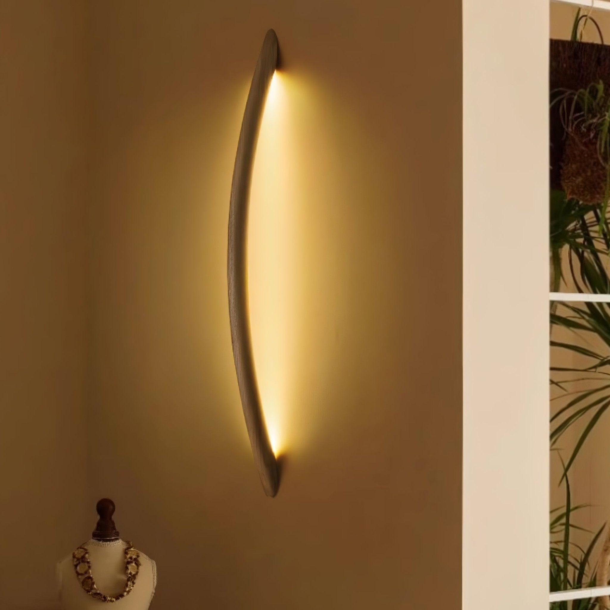 Evvinos Modern Minimalist Linear Wood Wall Light