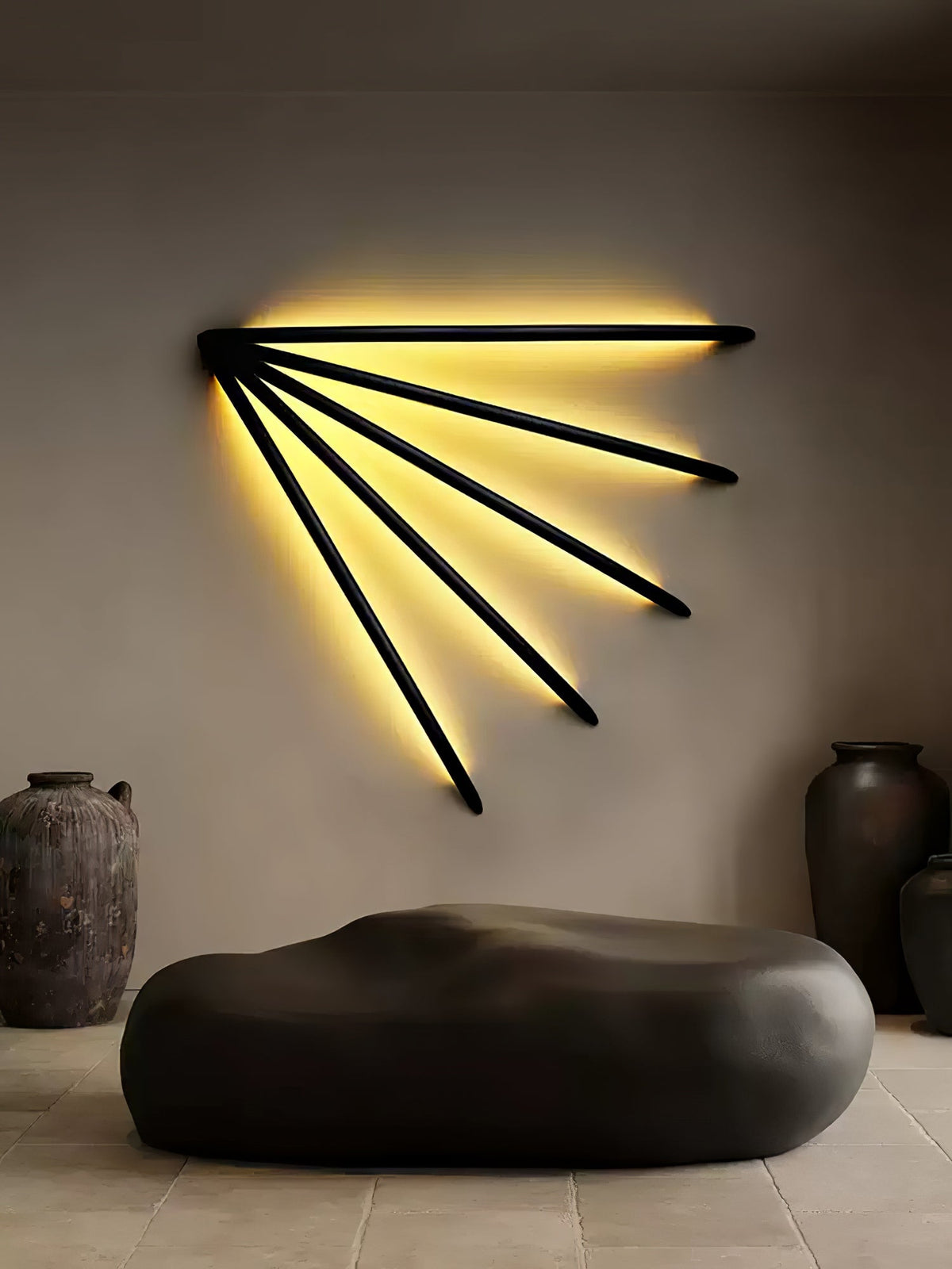 Evvinos Modern Minimalist Linear Wood Wall Light