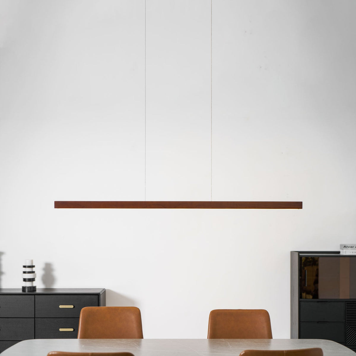 Calderwood Linear Wooden Pendant Light