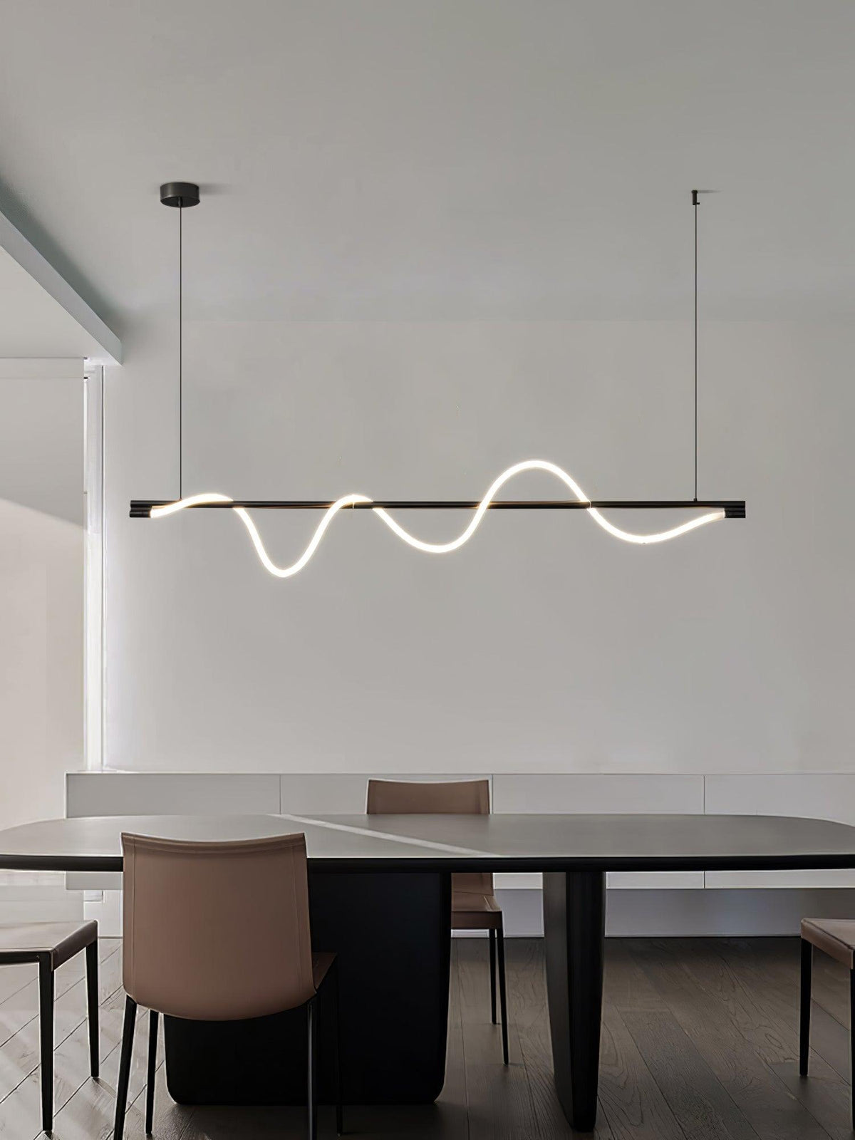 Pulse Minimalist Brass Pendant Lamp