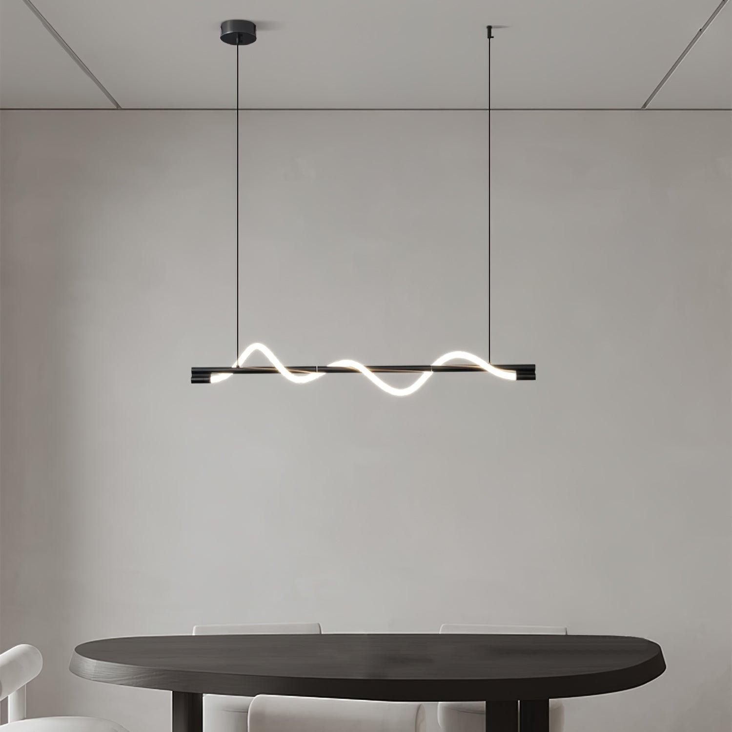 Pulse Minimalist Brass Pendant Lamp