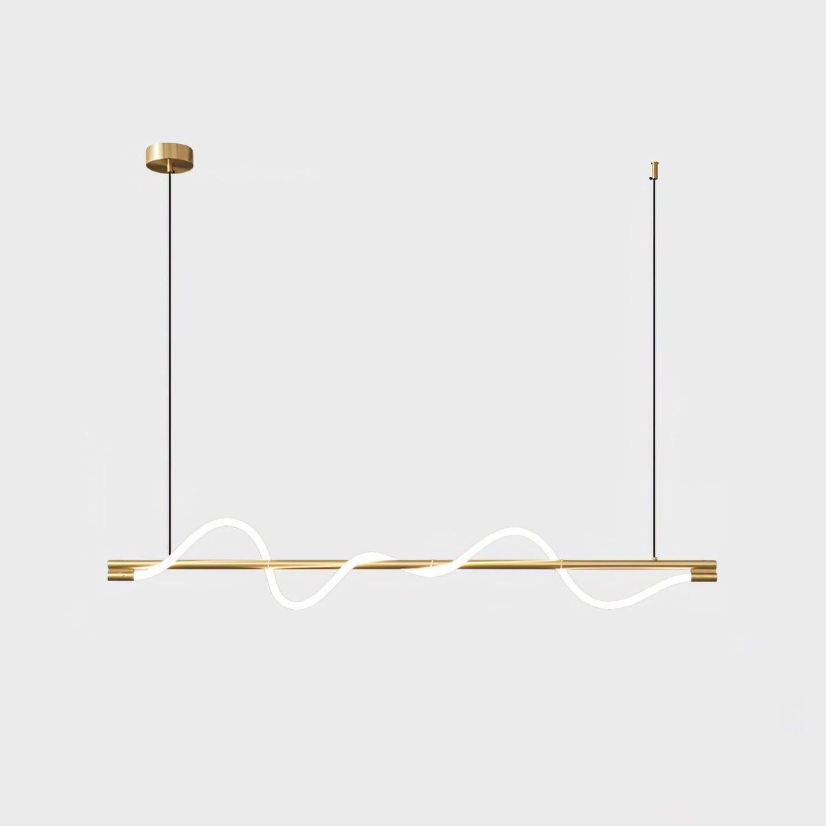 Pulse Minimalist Brass Pendant Lamp