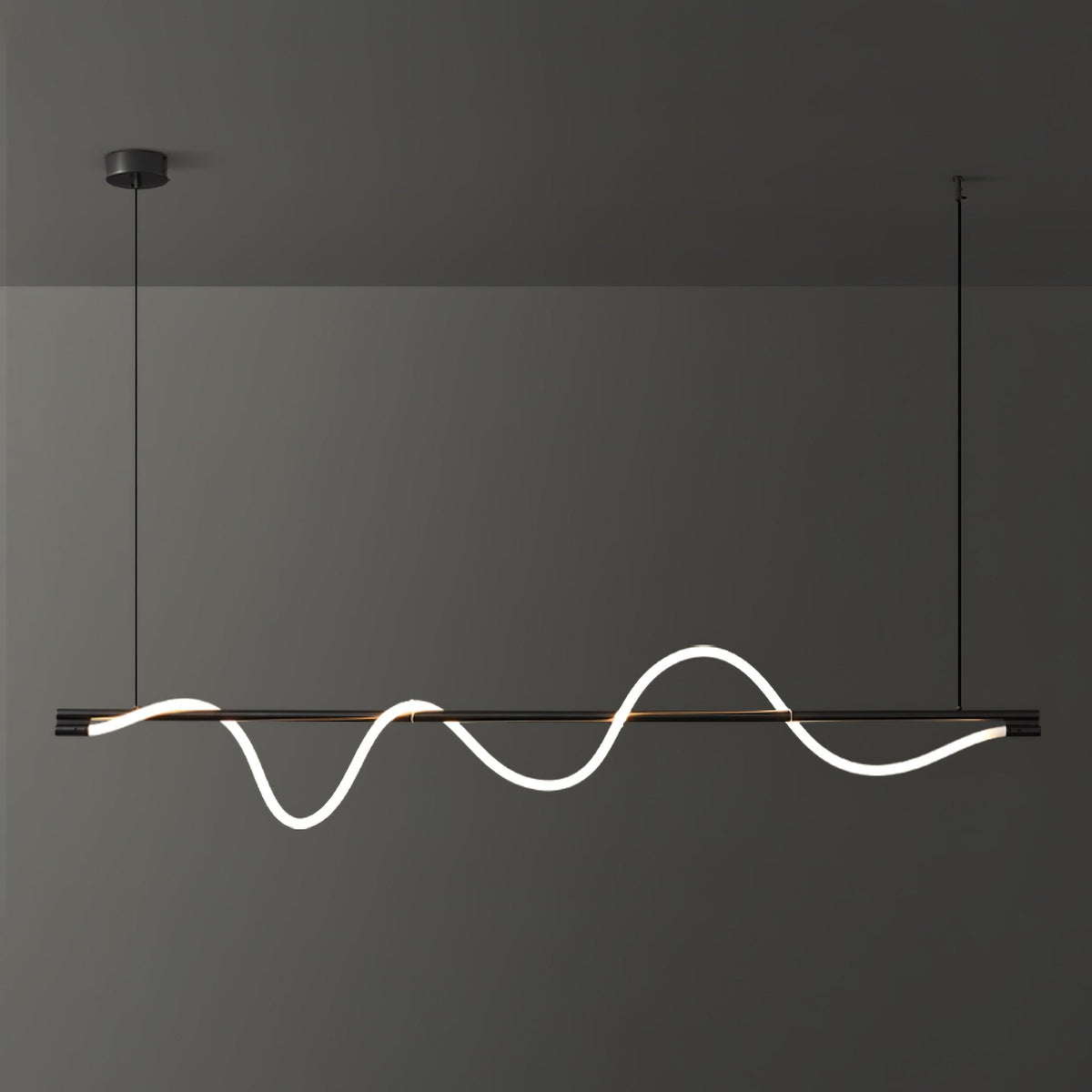 Pulse Minimalist Brass Pendant Lamp
