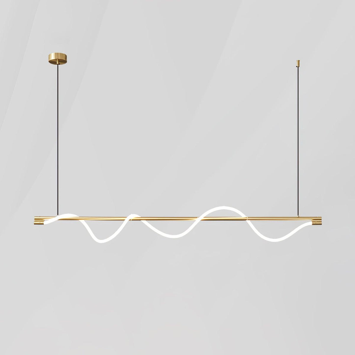 Pulse Minimalist Brass Pendant Lamp