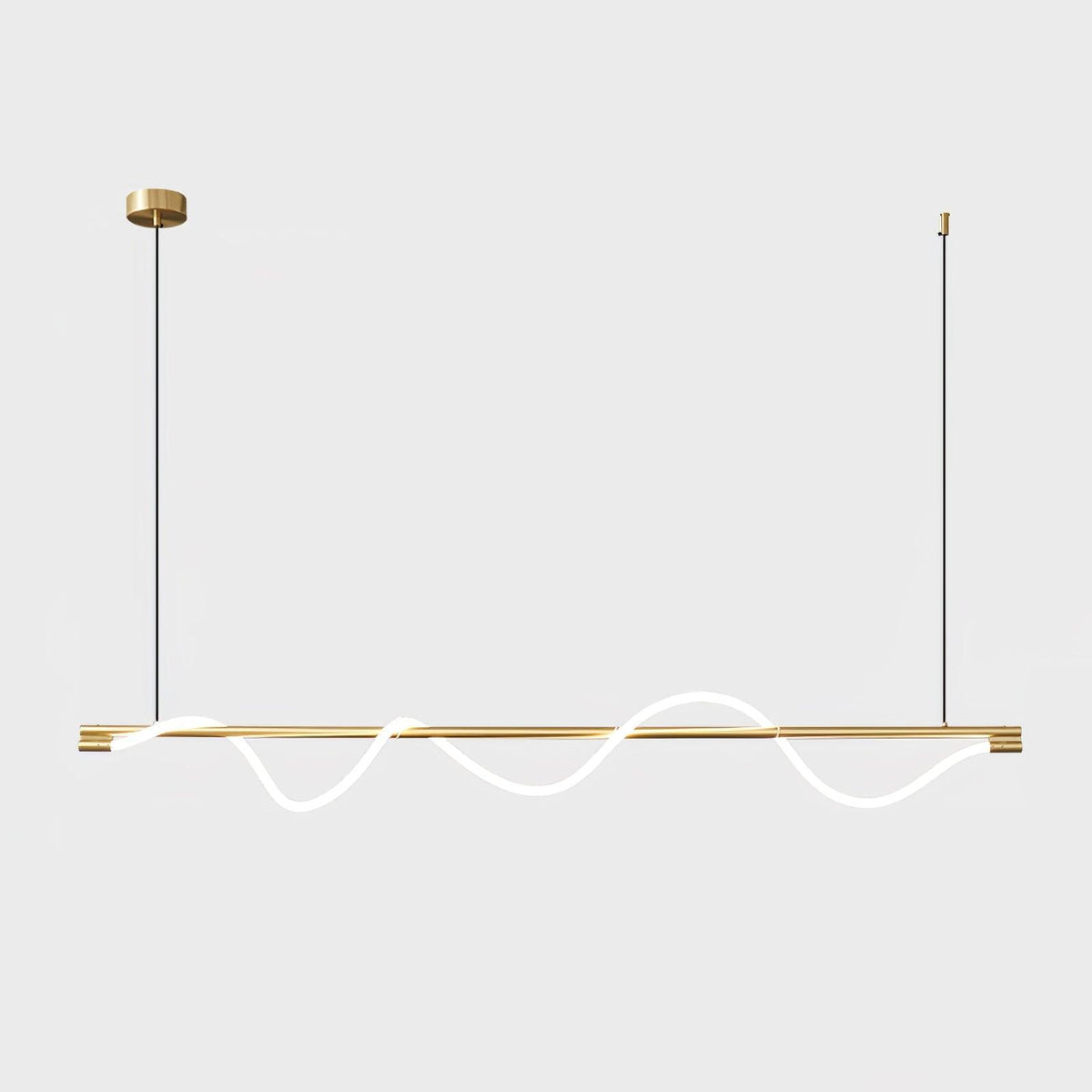 Pulse Minimalist Brass Pendant Lamp