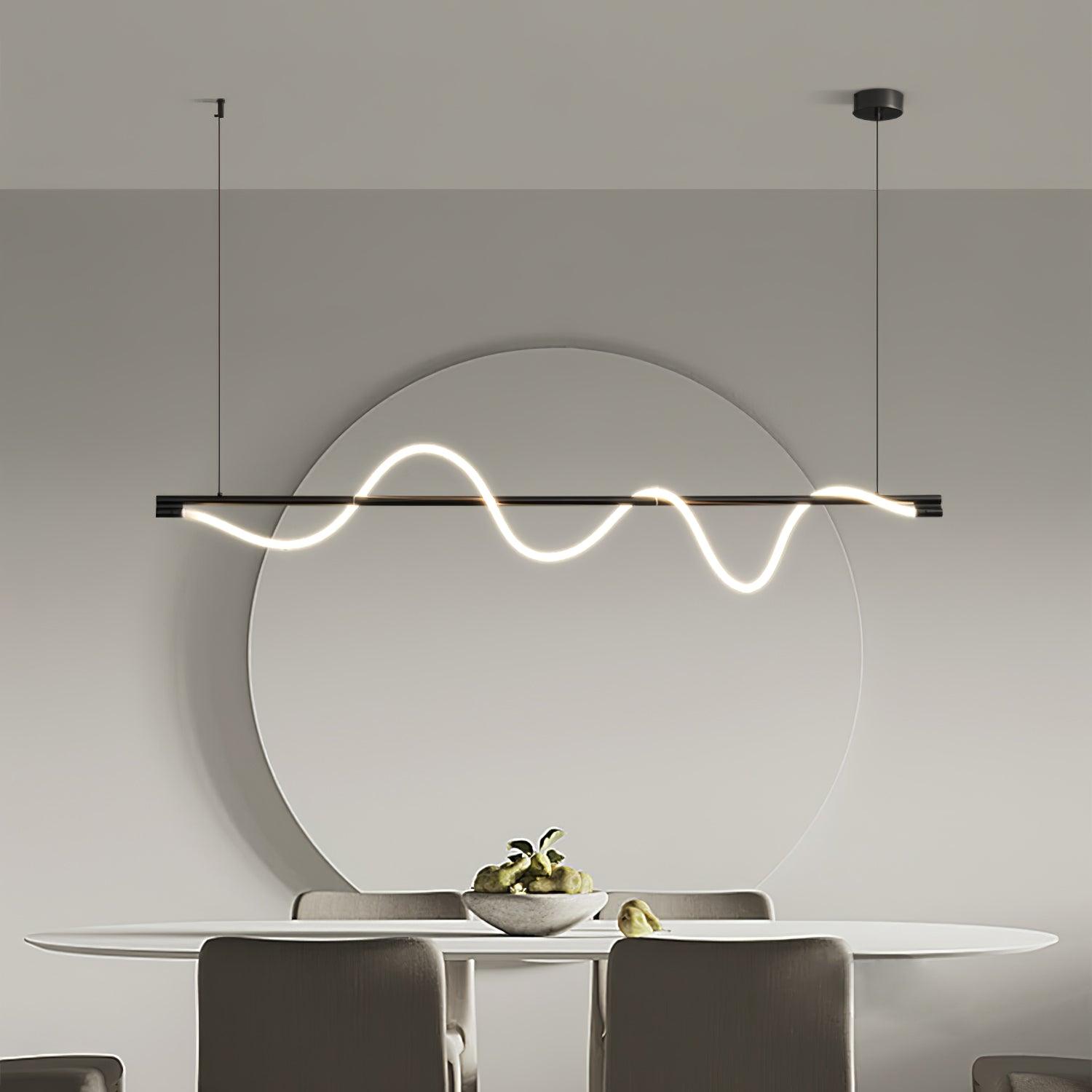 Pulse Minimalist Brass Pendant Lamp