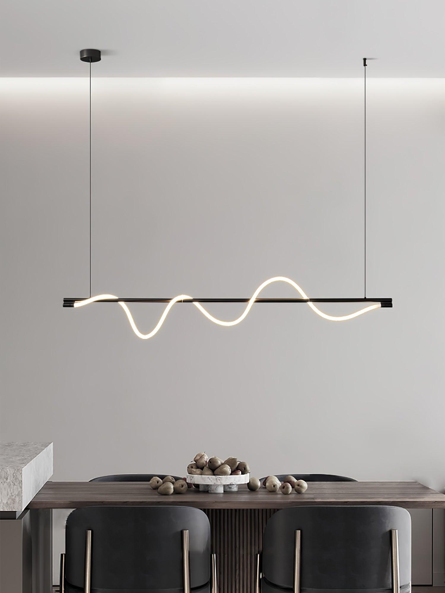Pulse Minimalist Brass Pendant Lamp