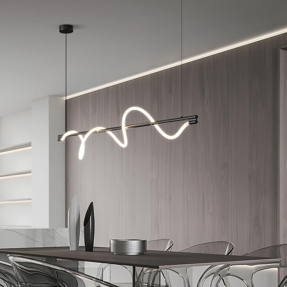 Pulse Minimalist Brass Pendant Lamp
