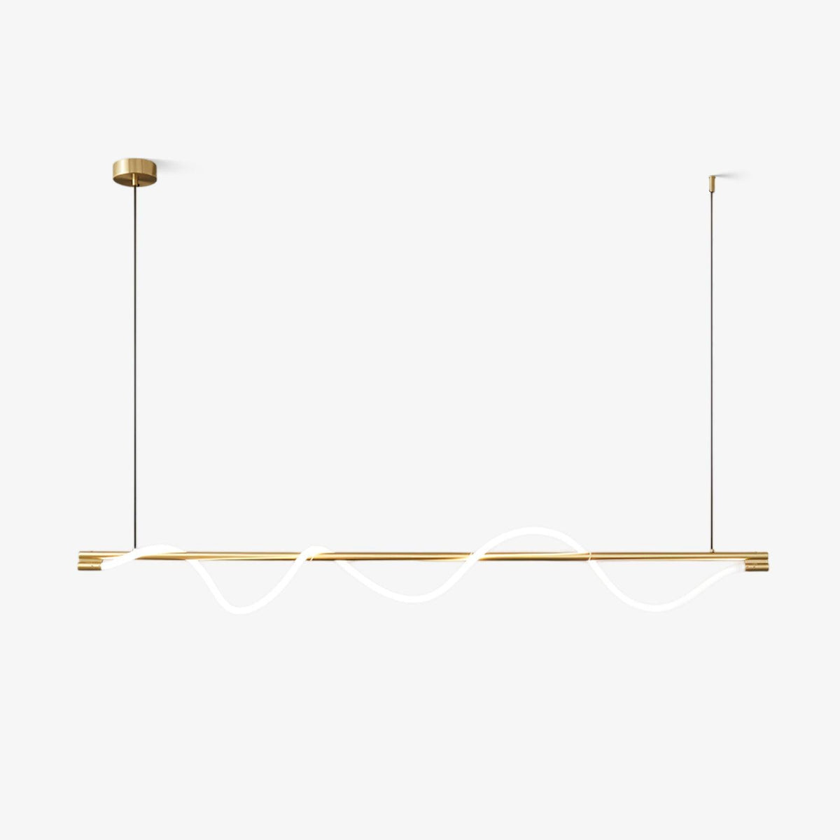 Pulse Minimalist Brass Pendant Lamp