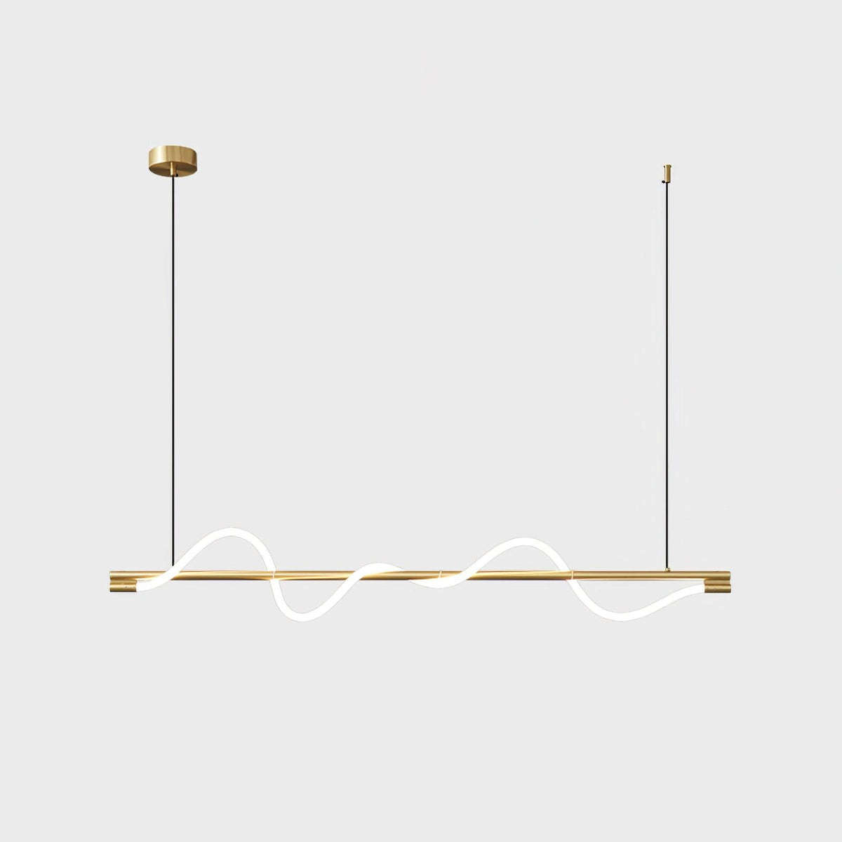 Pulse Minimalist Brass Pendant Lamp