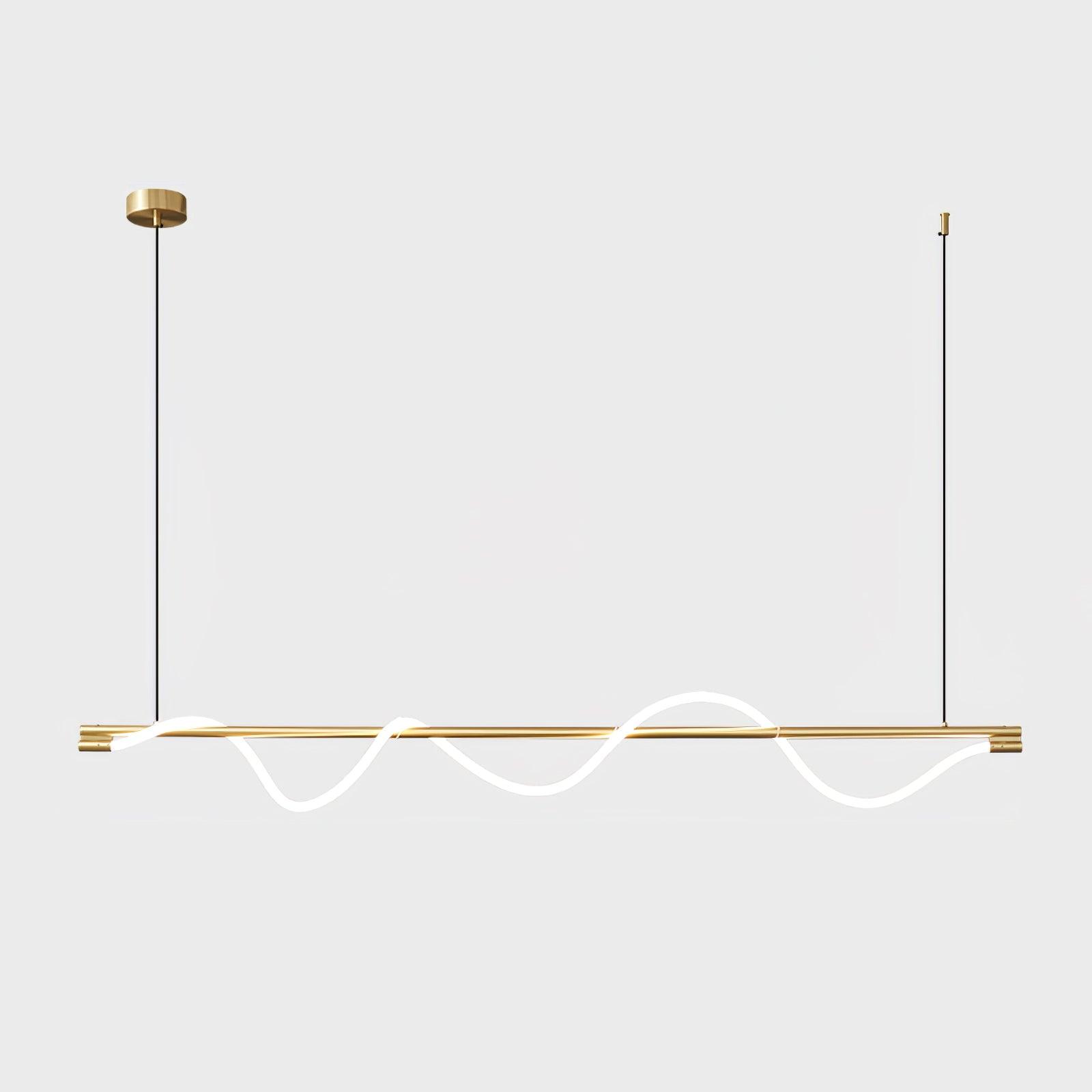Pulse Minimalist Brass Pendant Lamp