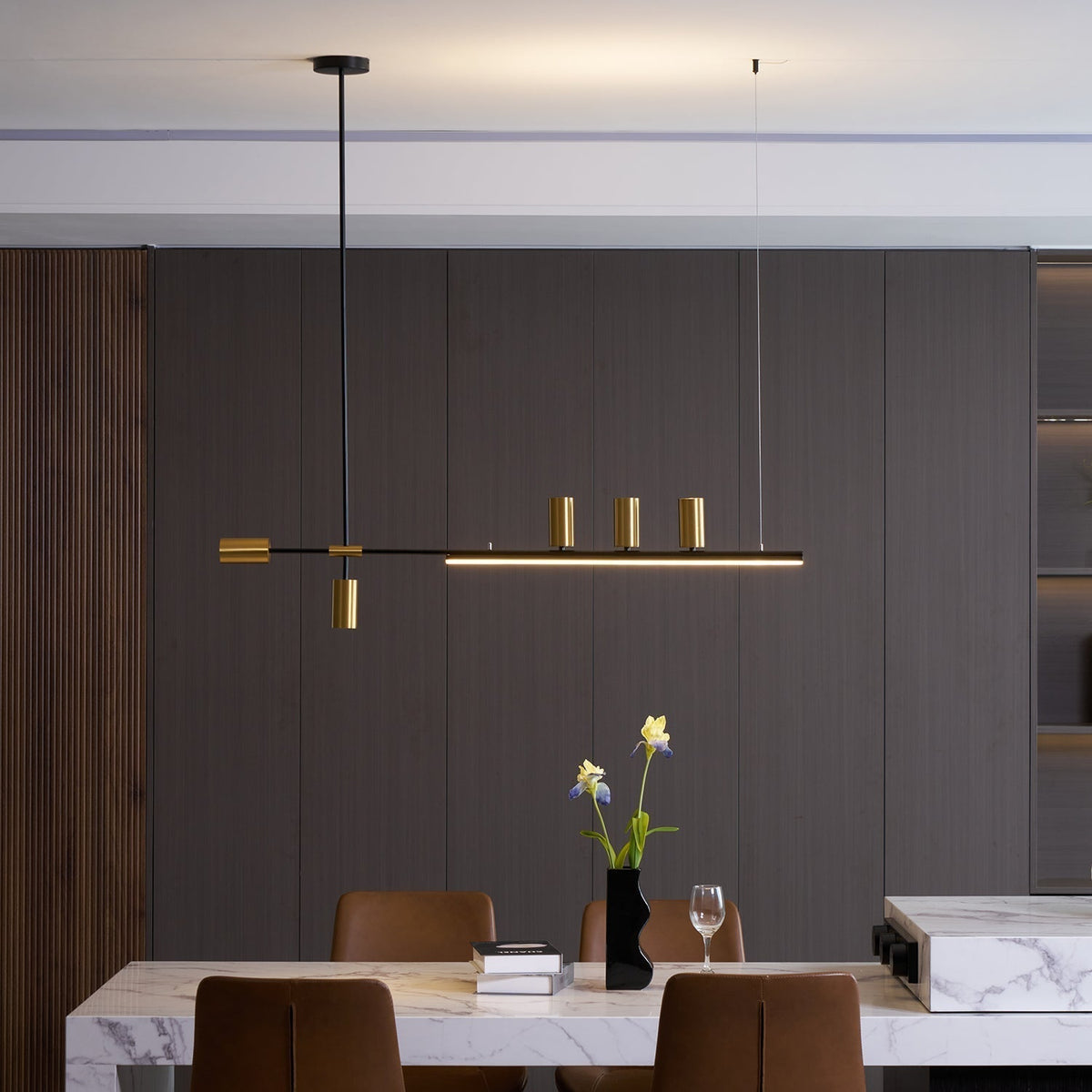 Aulten Modern Minimalist Linear Island Pendant Lamp
