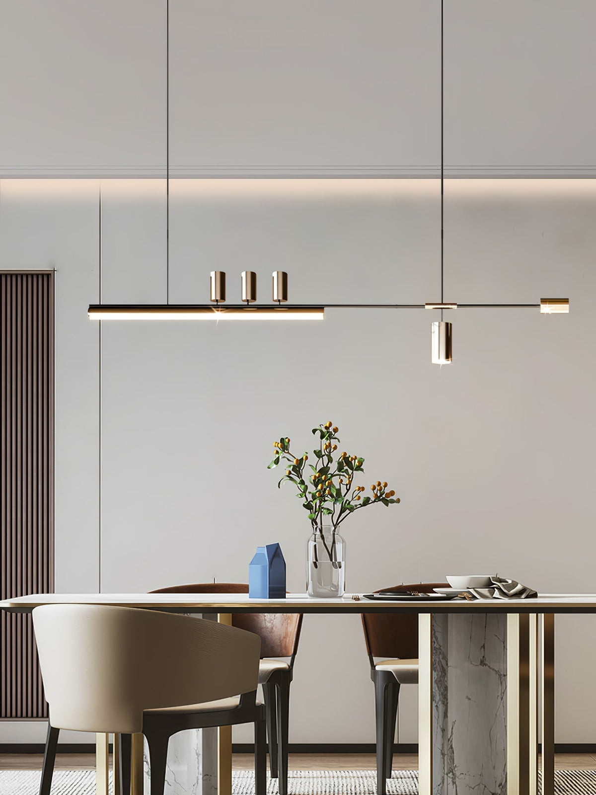 Aulten Modern Minimalist Linear Island Pendant Lamp