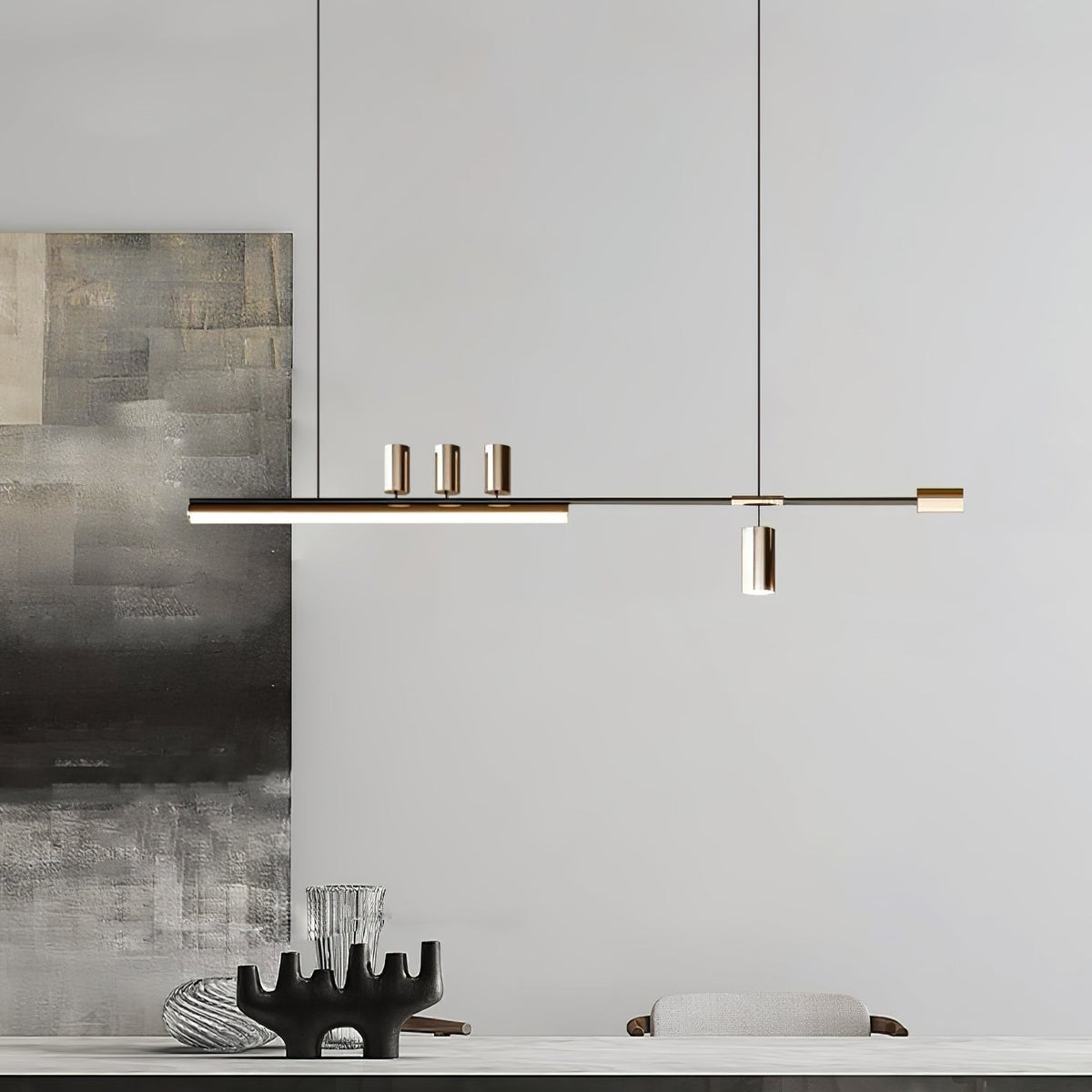 Aulten Modern Minimalist Linear Island Pendant Lamp