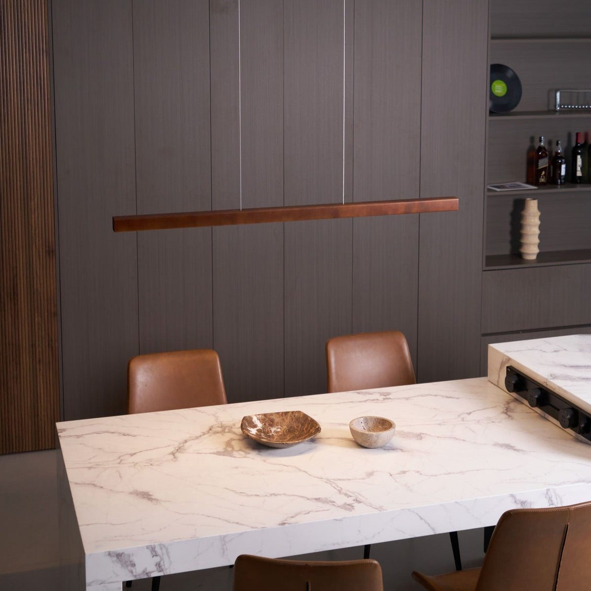 Calderwood Linear Wooden Pendant Light