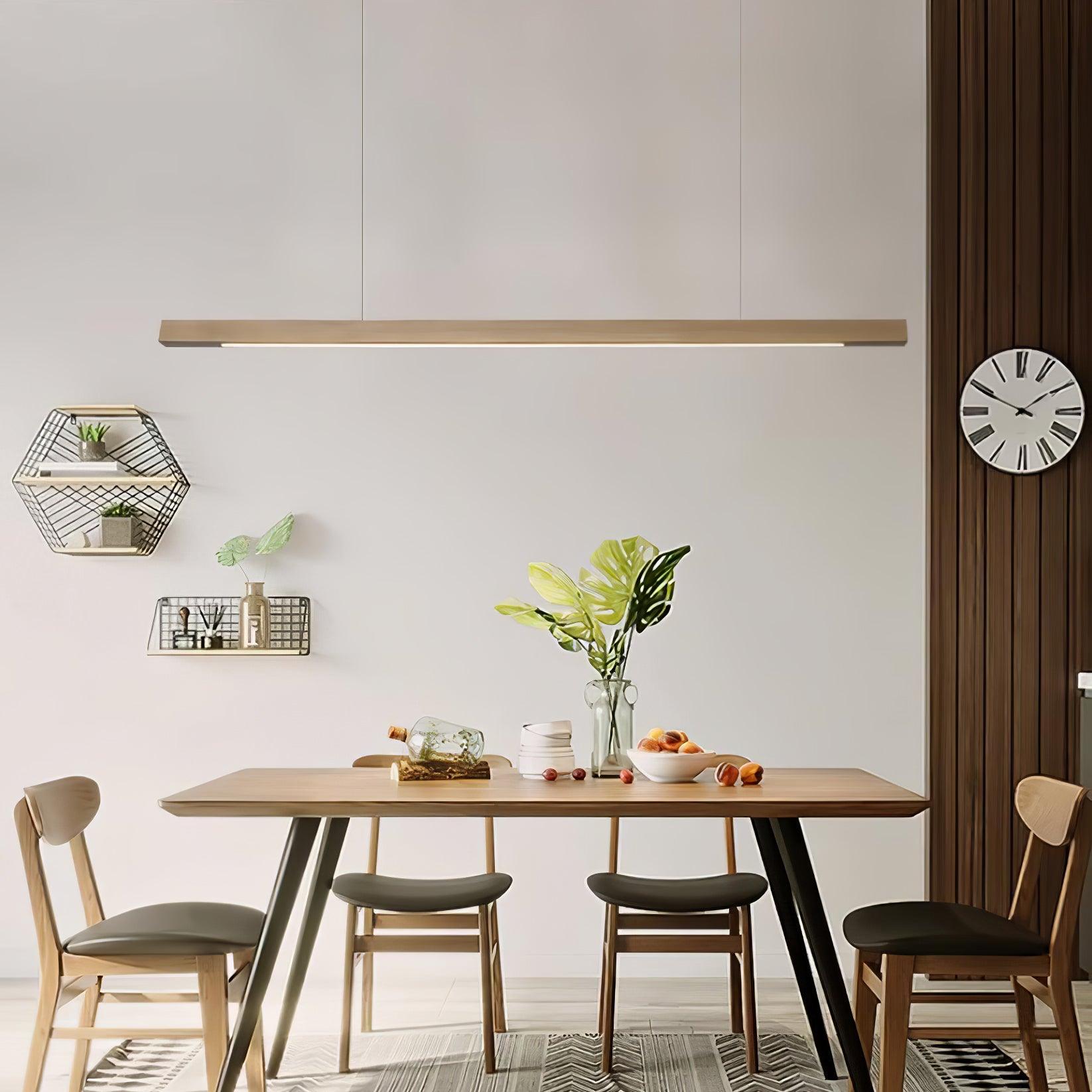 Calderwood Linear Wooden Pendant Light