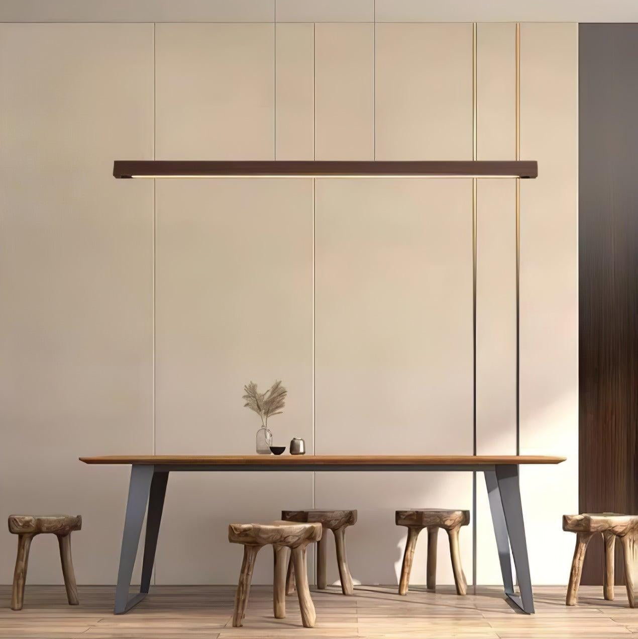 Calderwood Linear Wooden Pendant Light