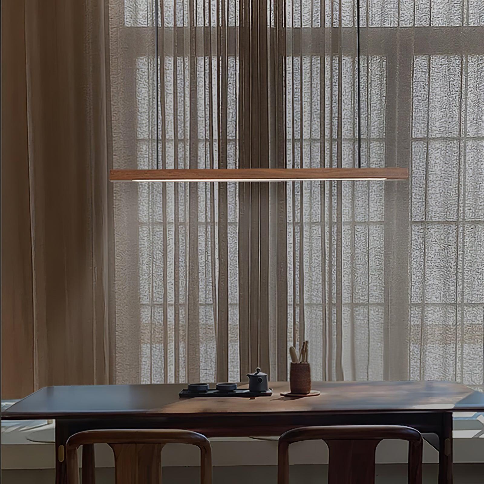 Calderwood Linear Wooden Pendant Light