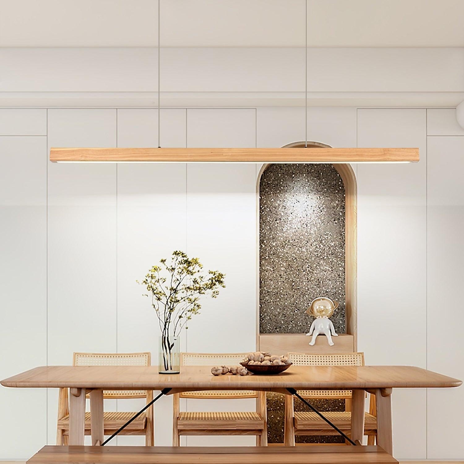 Calderwood Linear Wooden Pendant Light