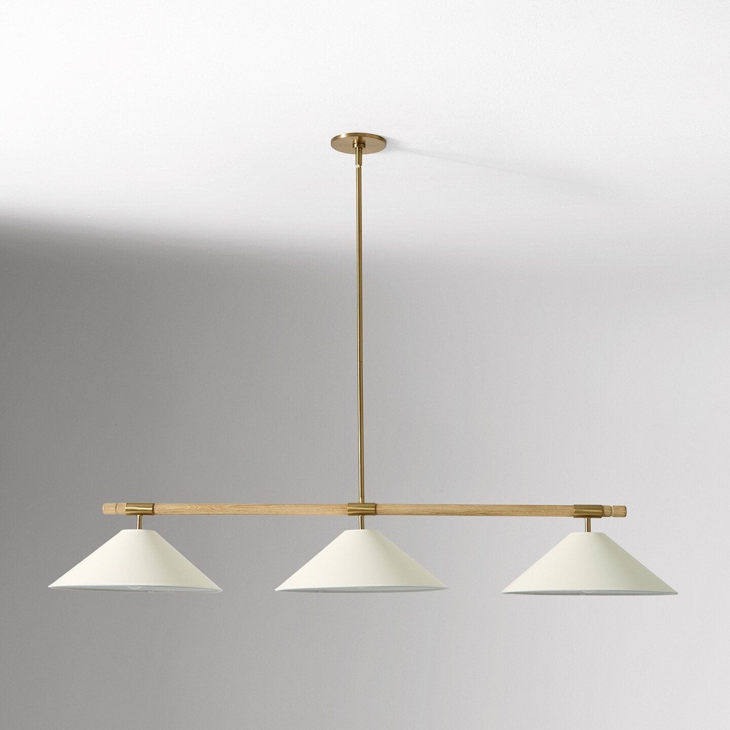 Linen Cone Linear Chandelier