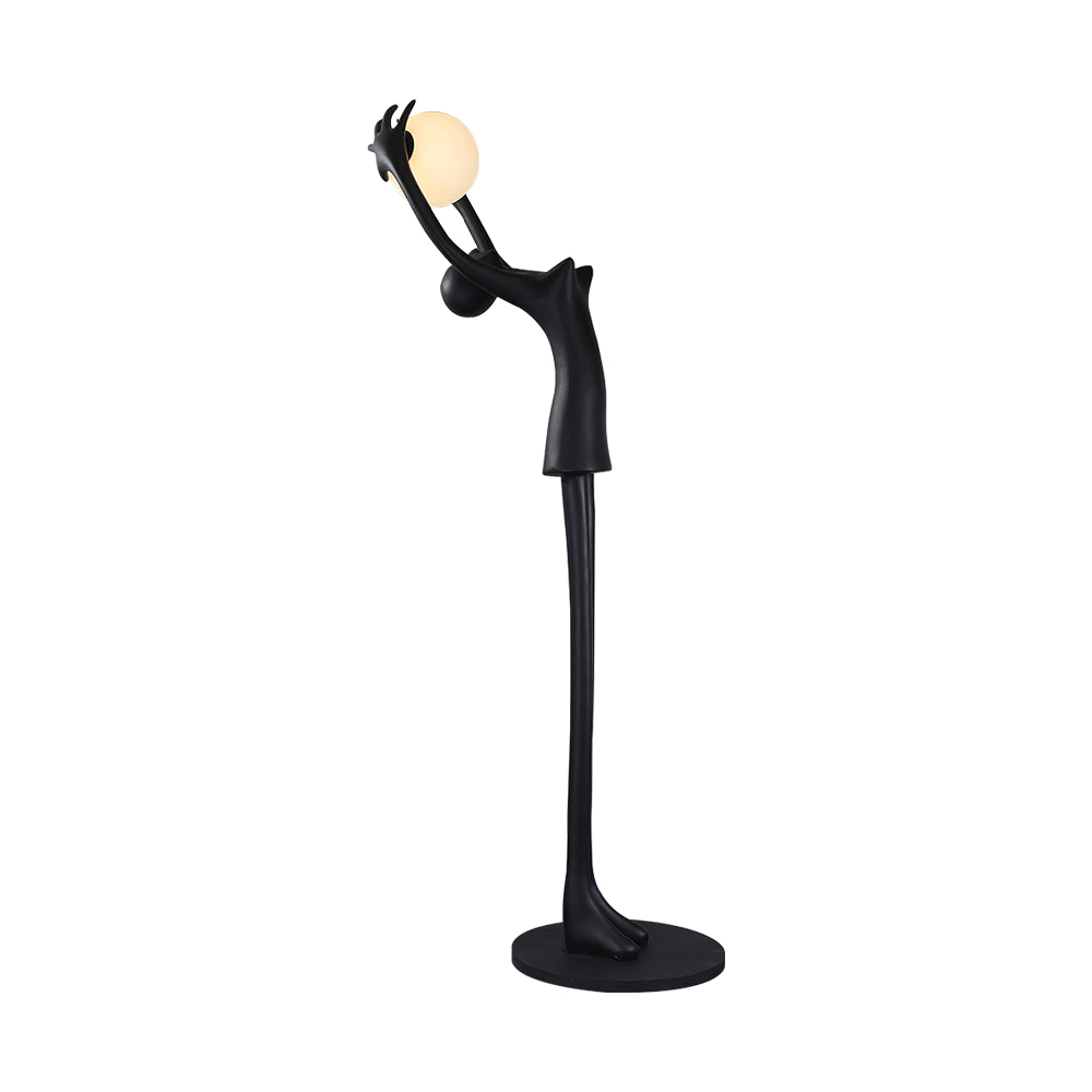 Lynorel Figurative Black Floor Lamp